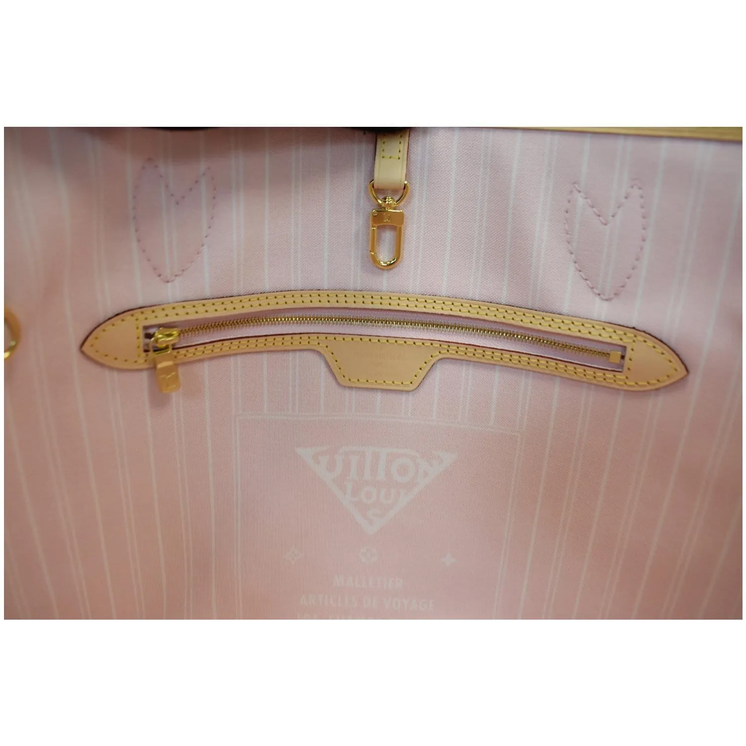 LOUIS VUITTON Neverfull MM Pool Monogram Giant Tote Shoulder Bag Light Pink - 25% OFF