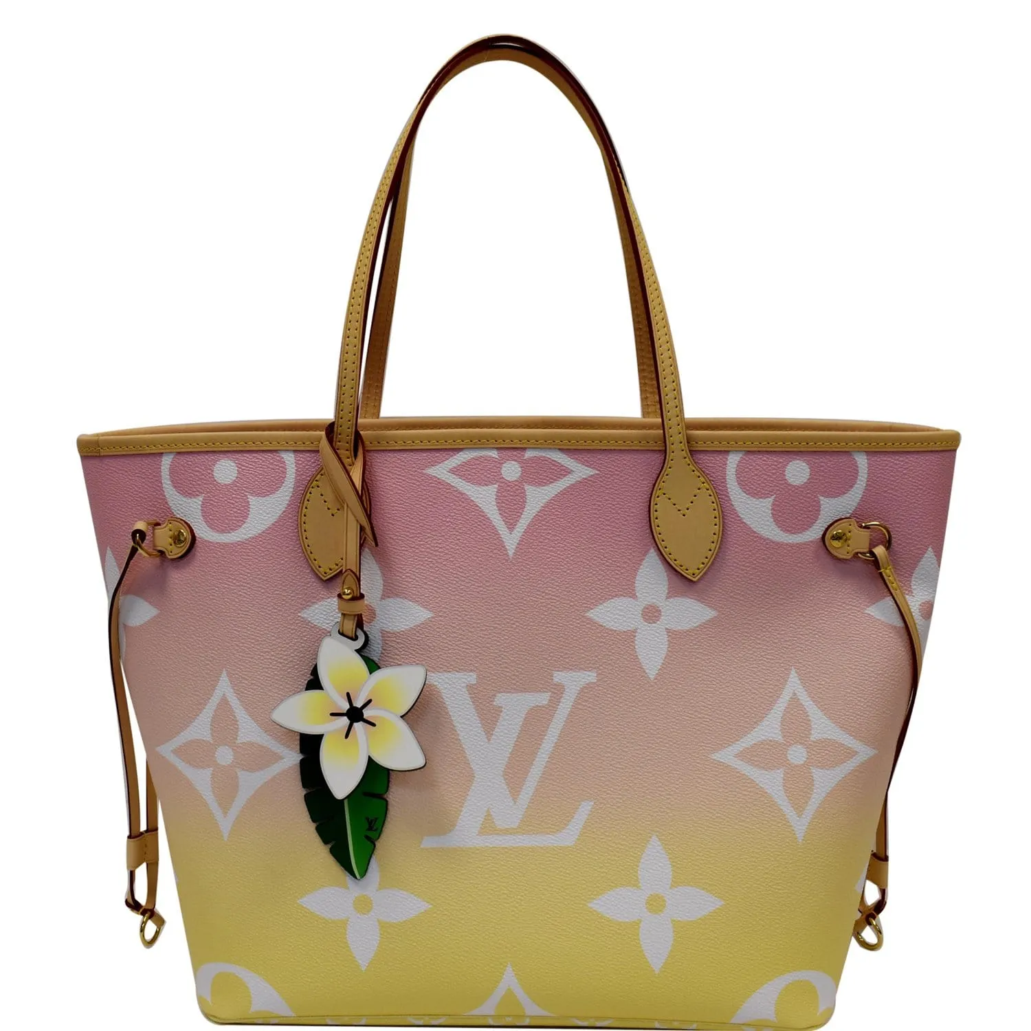 LOUIS VUITTON Neverfull MM Pool Monogram Giant Tote Shoulder Bag Light Pink - 25% OFF