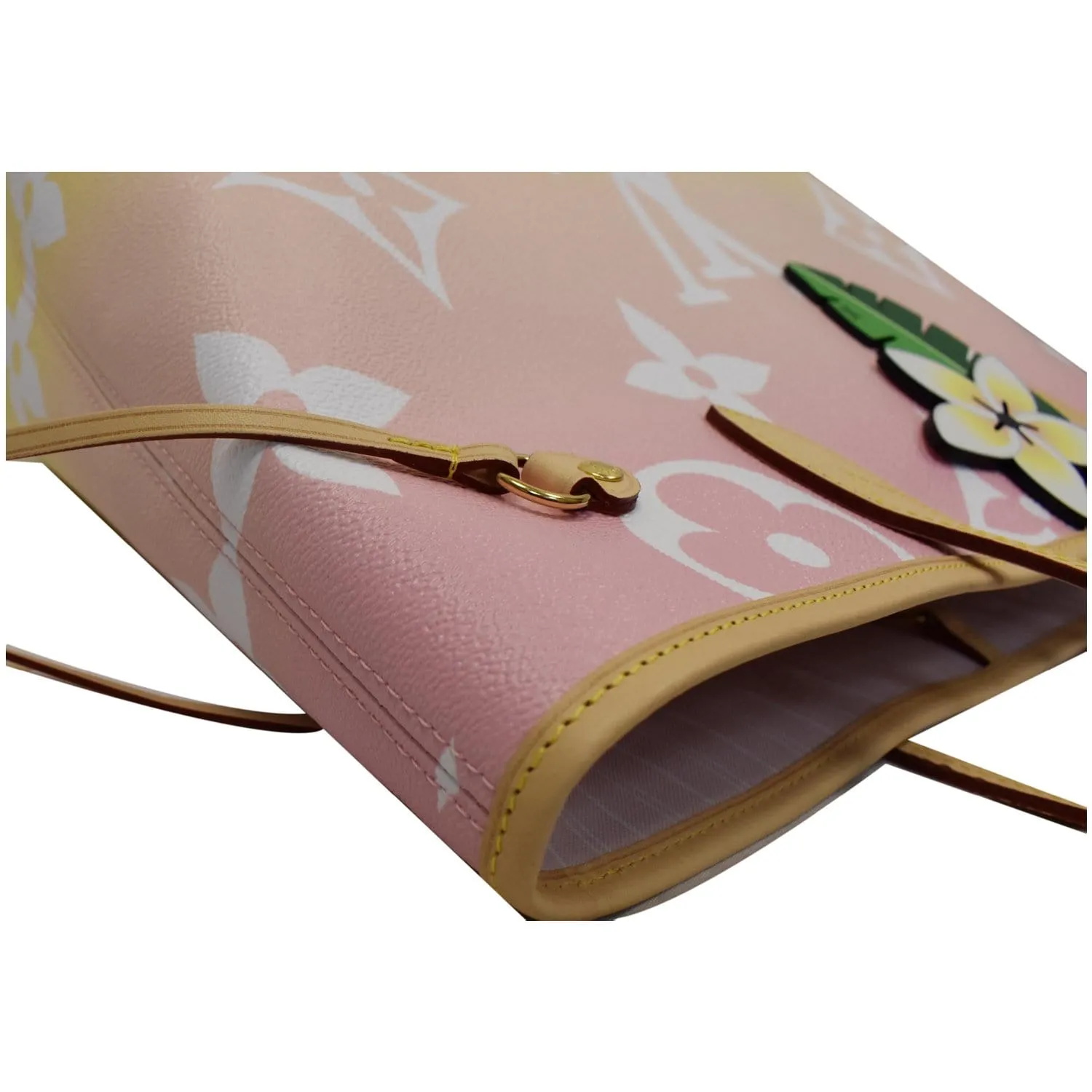 LOUIS VUITTON Neverfull MM Pool Monogram Giant Tote Shoulder Bag Light Pink - 25% OFF