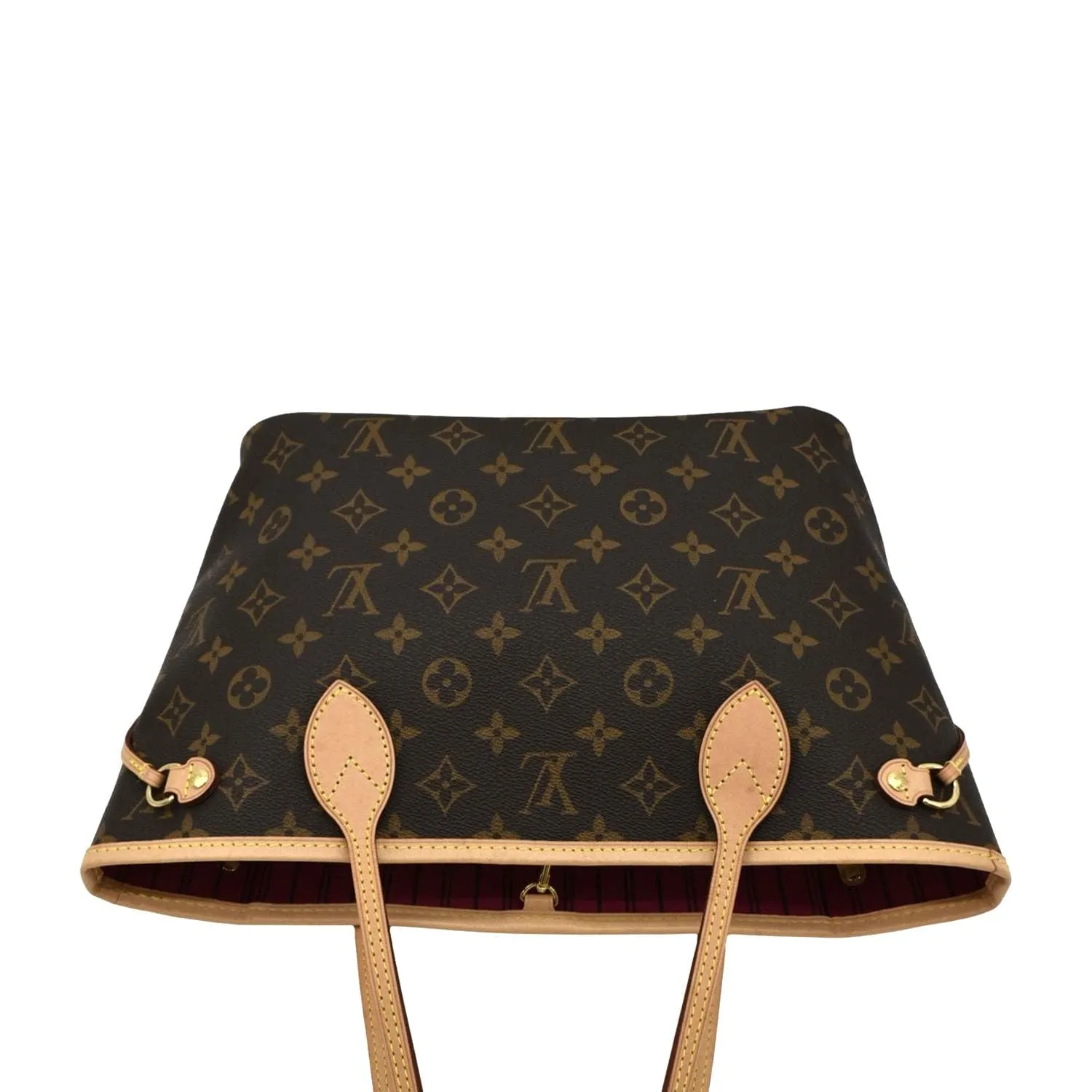 LOUIS VUITTON Neverfull PM Monogram Canvas Tote Bag Fuchsia