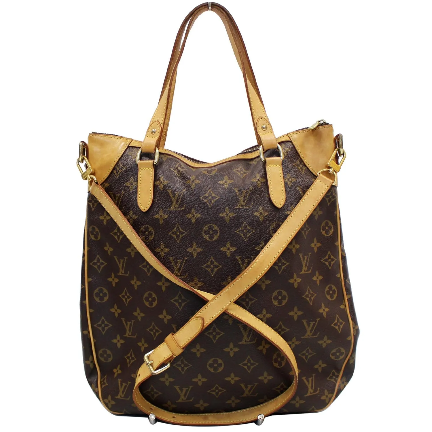 LOUIS VUITTON Odeon GM Monogram Canvas Shoulder Bag Brown