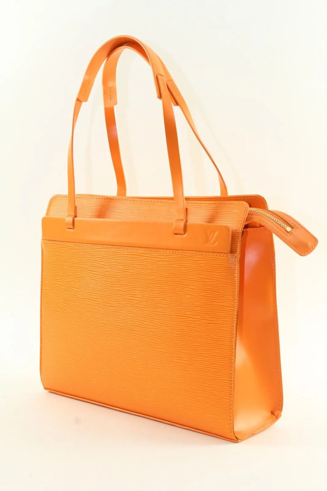 LOUIS VUITTON Orange Epi Leather Croisette Zip Shoulder Bag 1LV1220K