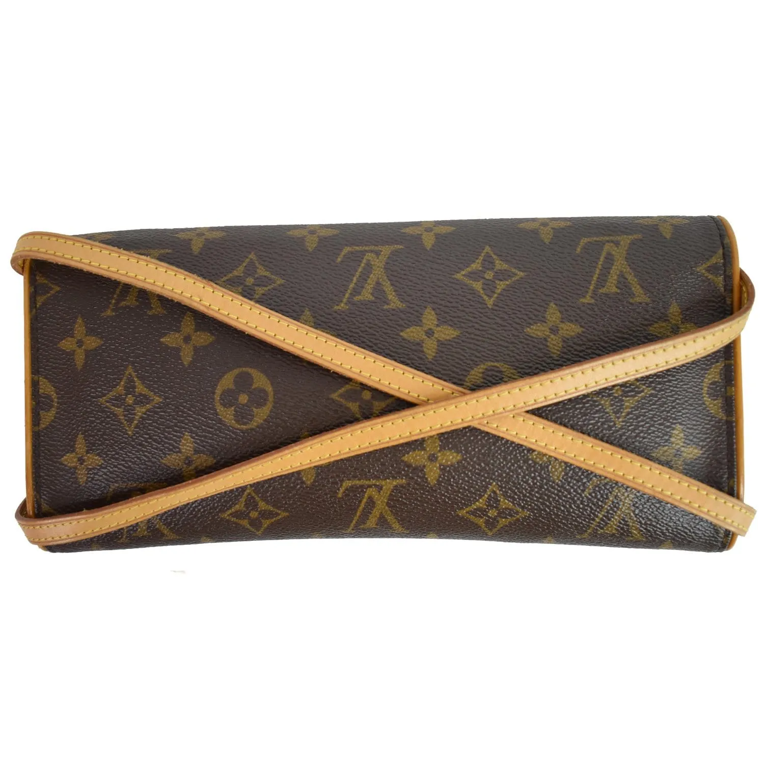 LOUIS VUITTON Pochette Twin GM Monogram Canvas Shoulder Bag Brown