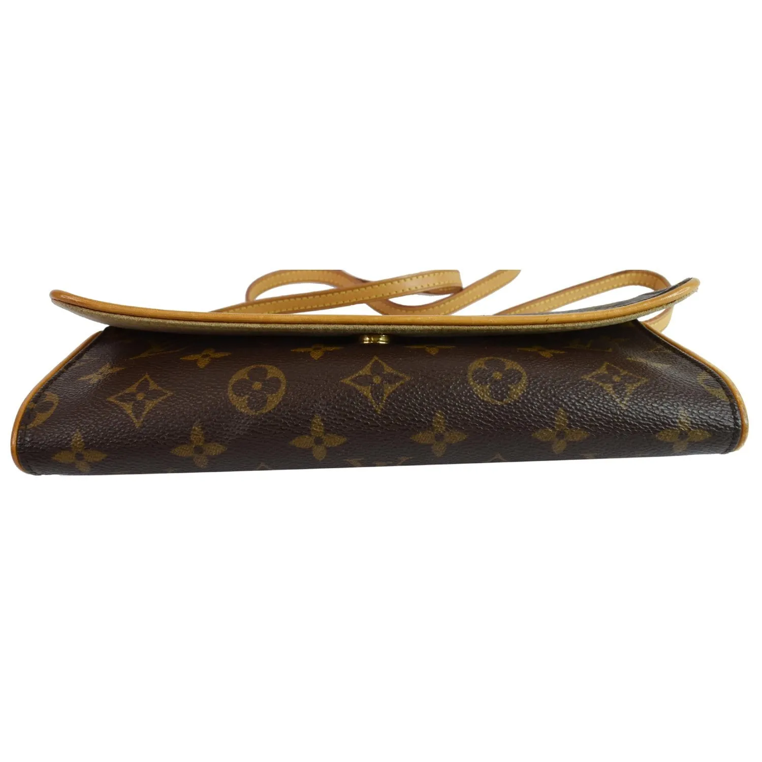 LOUIS VUITTON Pochette Twin GM Monogram Canvas Shoulder Bag Brown