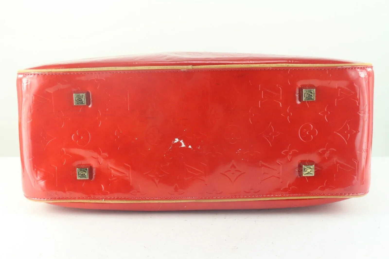 Louis Vuitton Red Monogram Vernis Sutton Travel Shoulder bag 3LVS921K