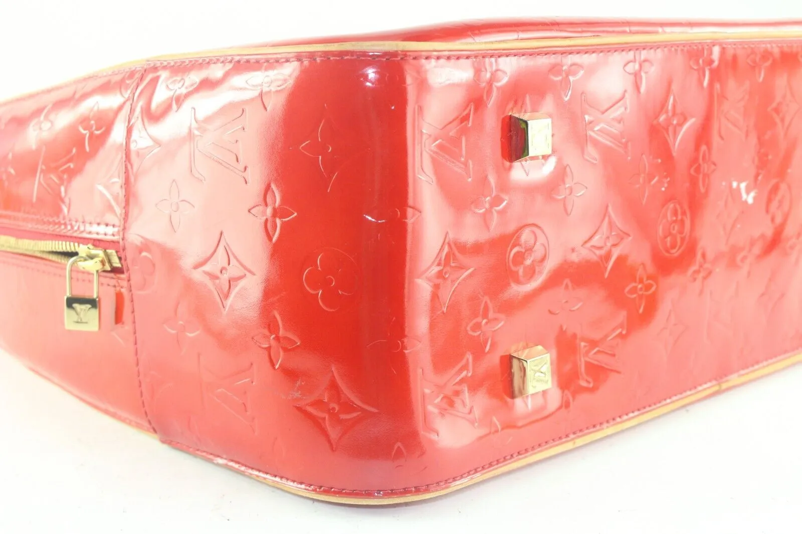 Louis Vuitton Red Monogram Vernis Sutton Travel Shoulder bag 3LVS921K
