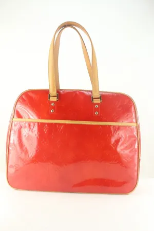 Louis Vuitton Red Monogram Vernis Sutton Travel Shoulder bag 3LVS921K