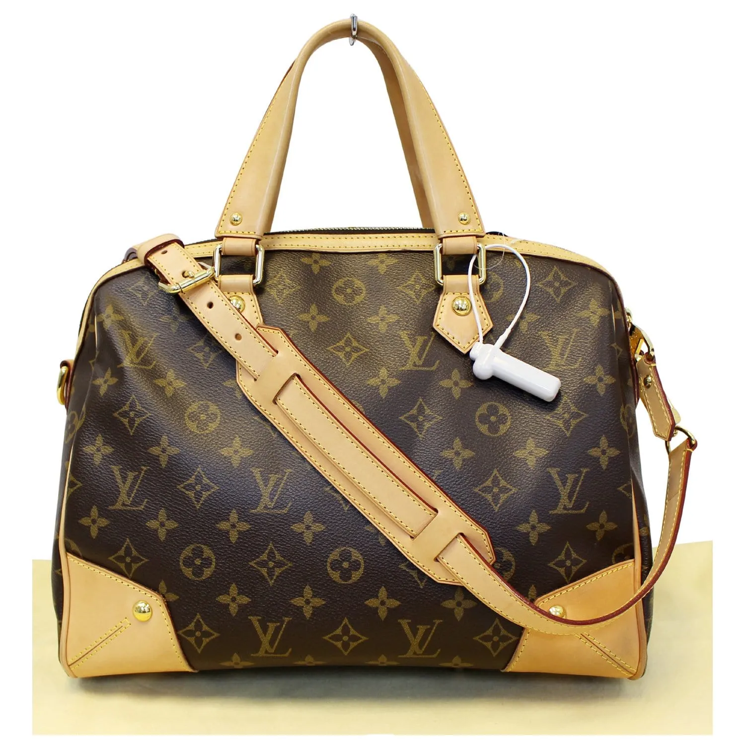 LOUIS VUITTON Retiro PM Monogram Canvas Shoulder Bag Brown