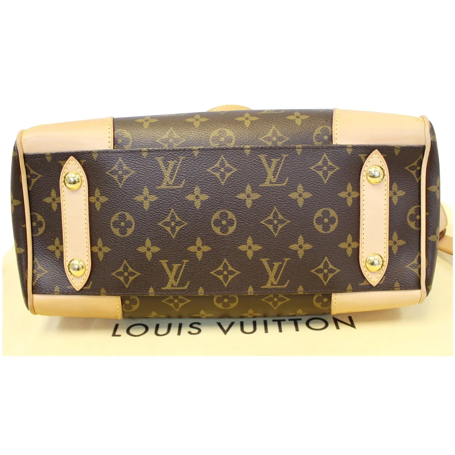 LOUIS VUITTON Retiro PM Monogram Canvas Shoulder Bag Brown