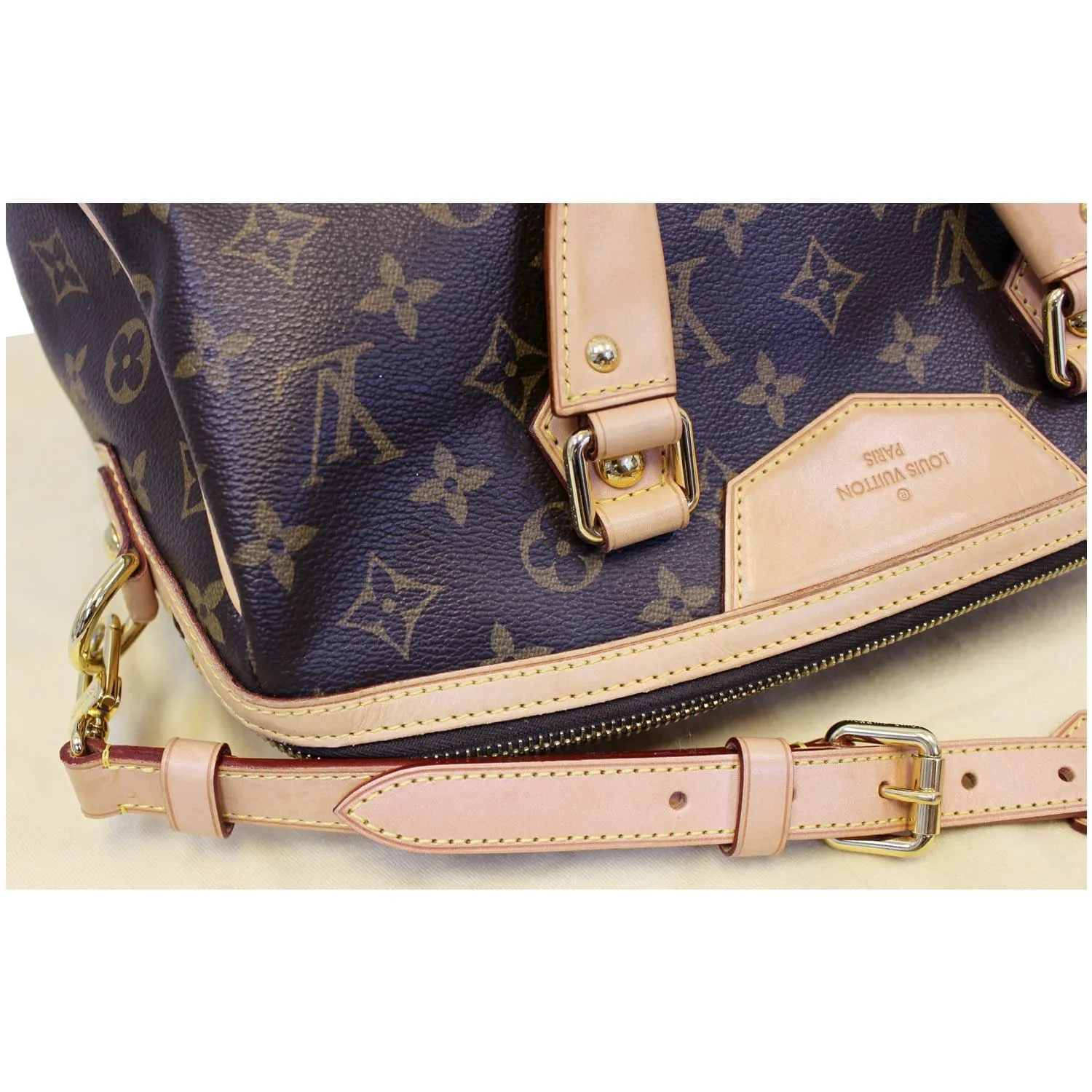 LOUIS VUITTON Retiro PM Monogram Canvas Shoulder Bag Brown