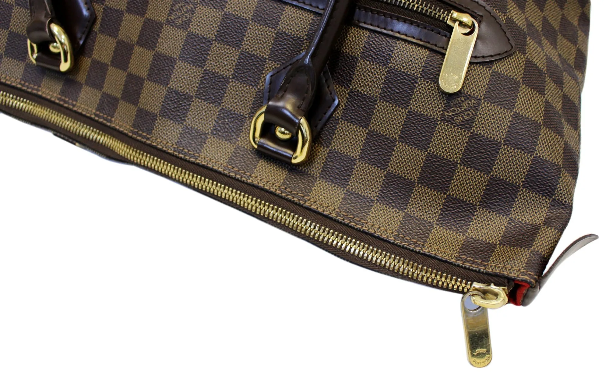 LOUIS VUITTON Saleya GM Damier Ebene Shoulder Handbag