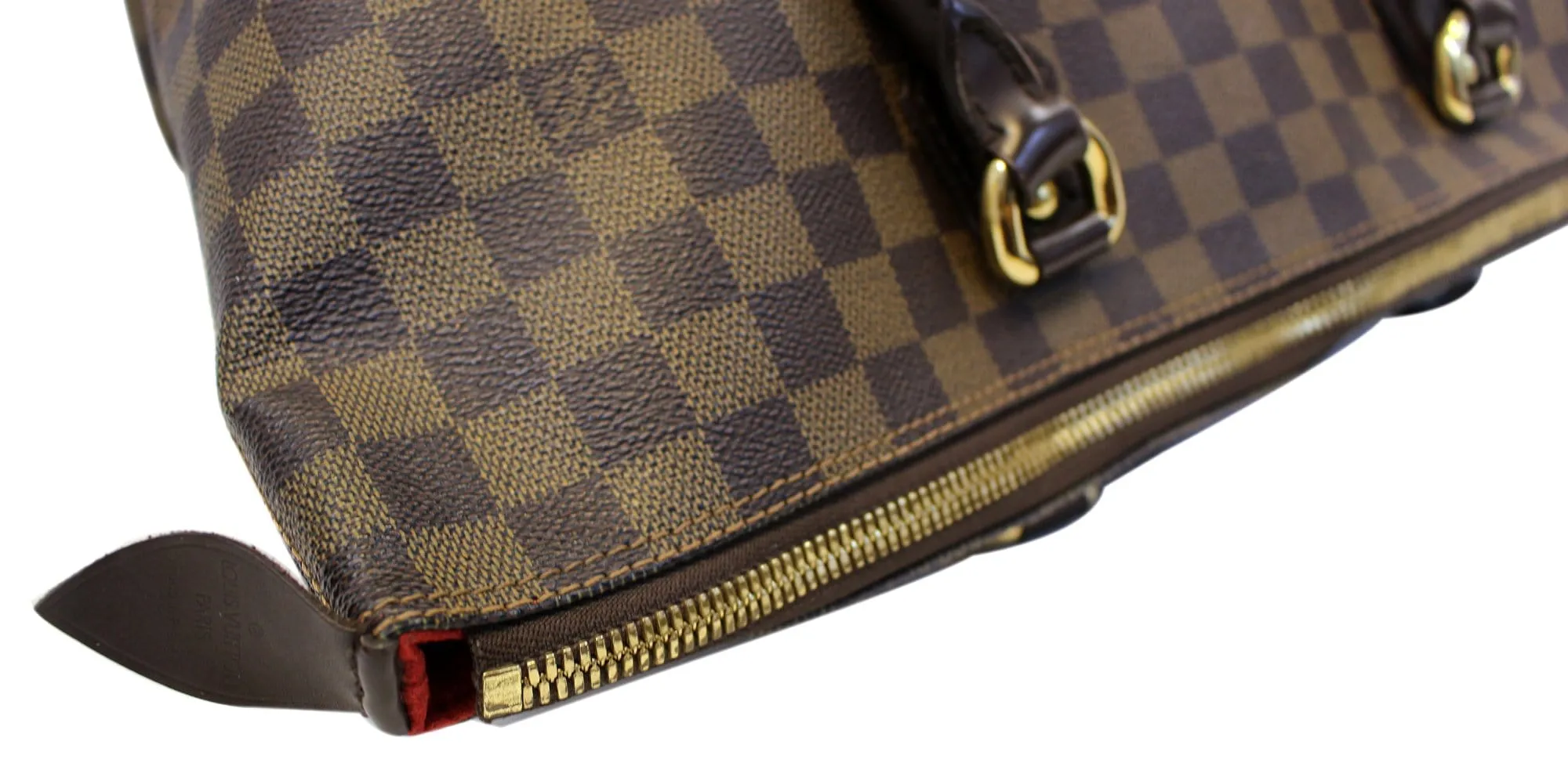 LOUIS VUITTON Saleya GM Damier Ebene Shoulder Handbag