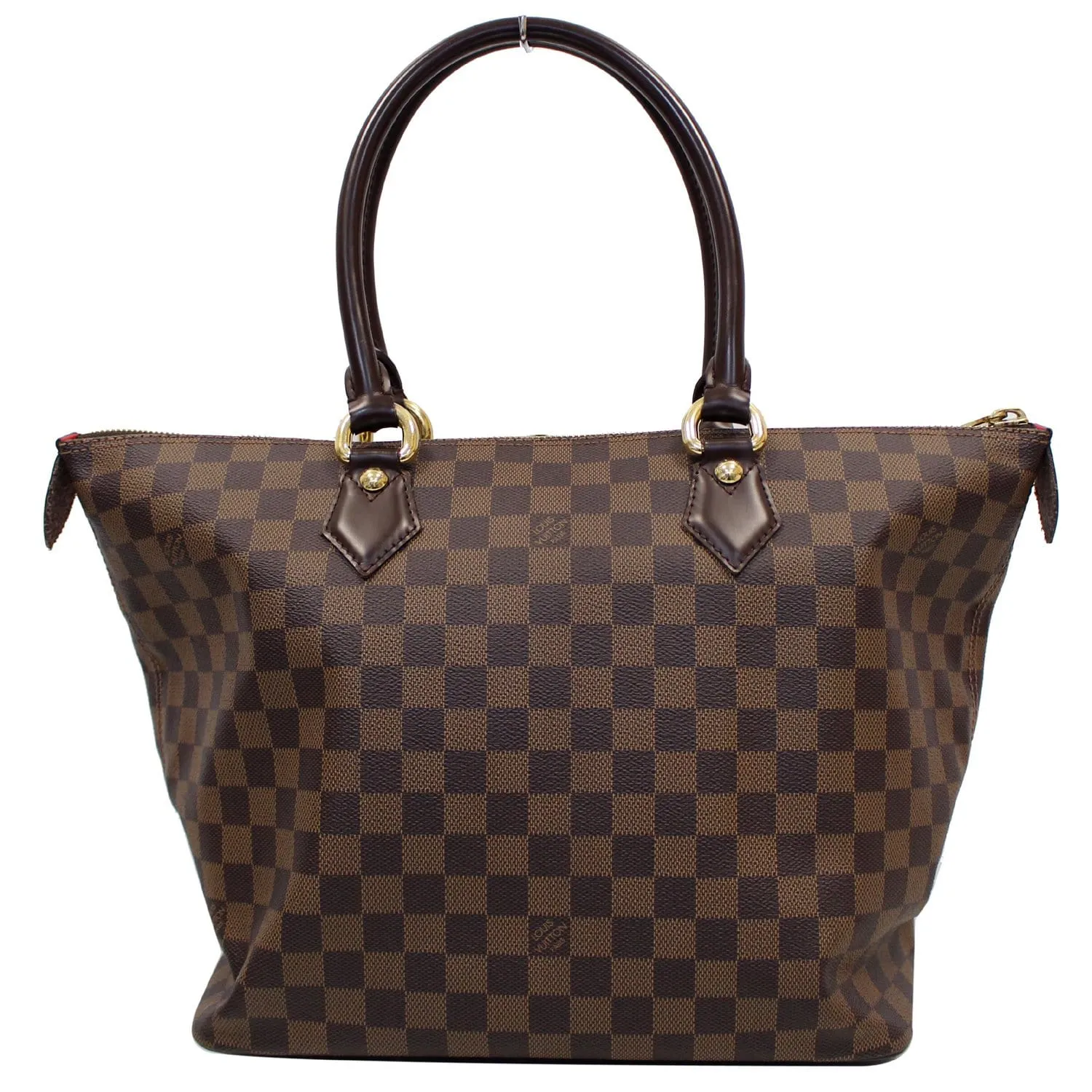 LOUIS VUITTON Saleya MM Damier Ebene Shoulder Bag Brown