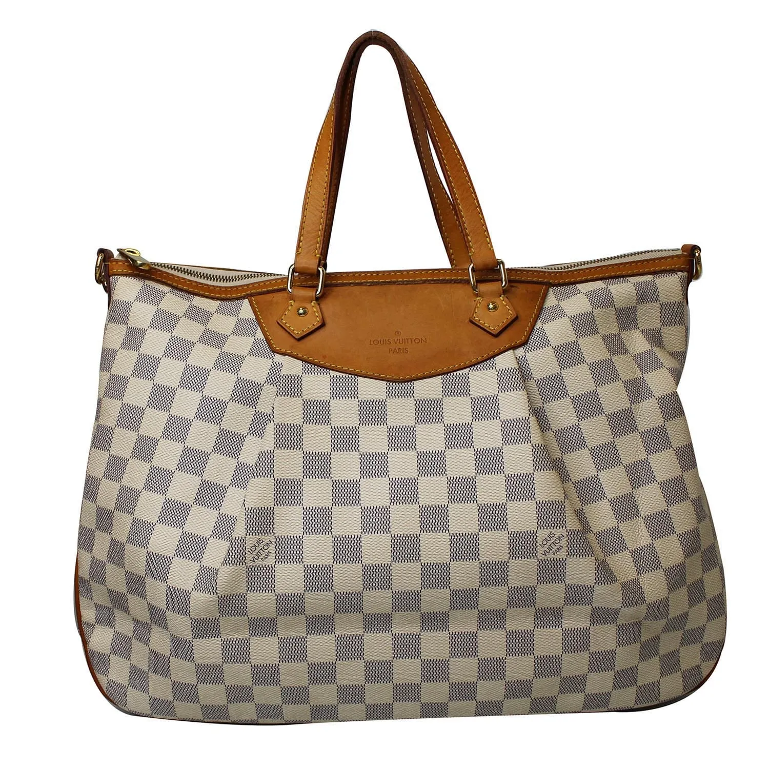 LOUIS VUITTON Siracusa GM Damier Azur Shoulder Bag White - 15% OFF