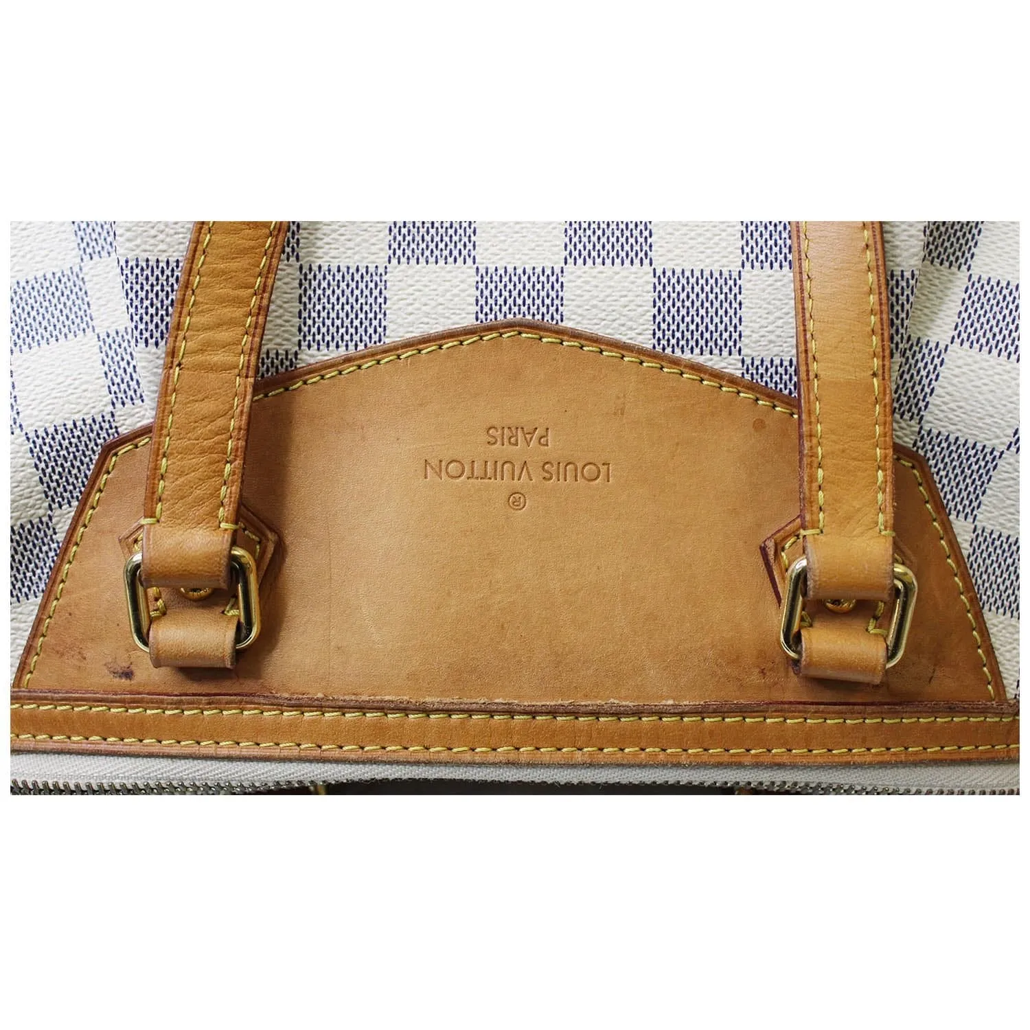 LOUIS VUITTON Siracusa GM Damier Azur Shoulder Bag White - 15% OFF