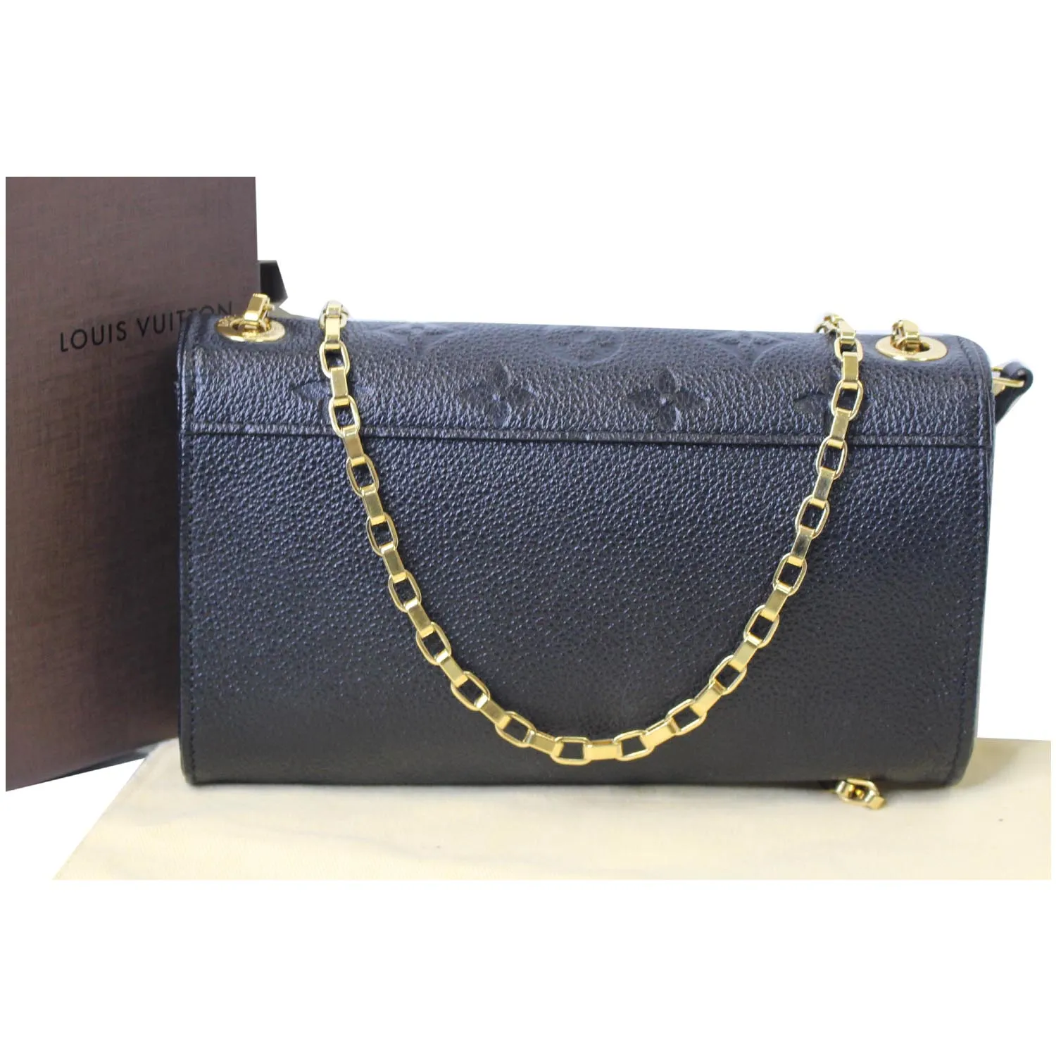 LOUIS VUITTON St Germain Pochette Empreinte Leather Shoulder Bag Black - 15% OFF