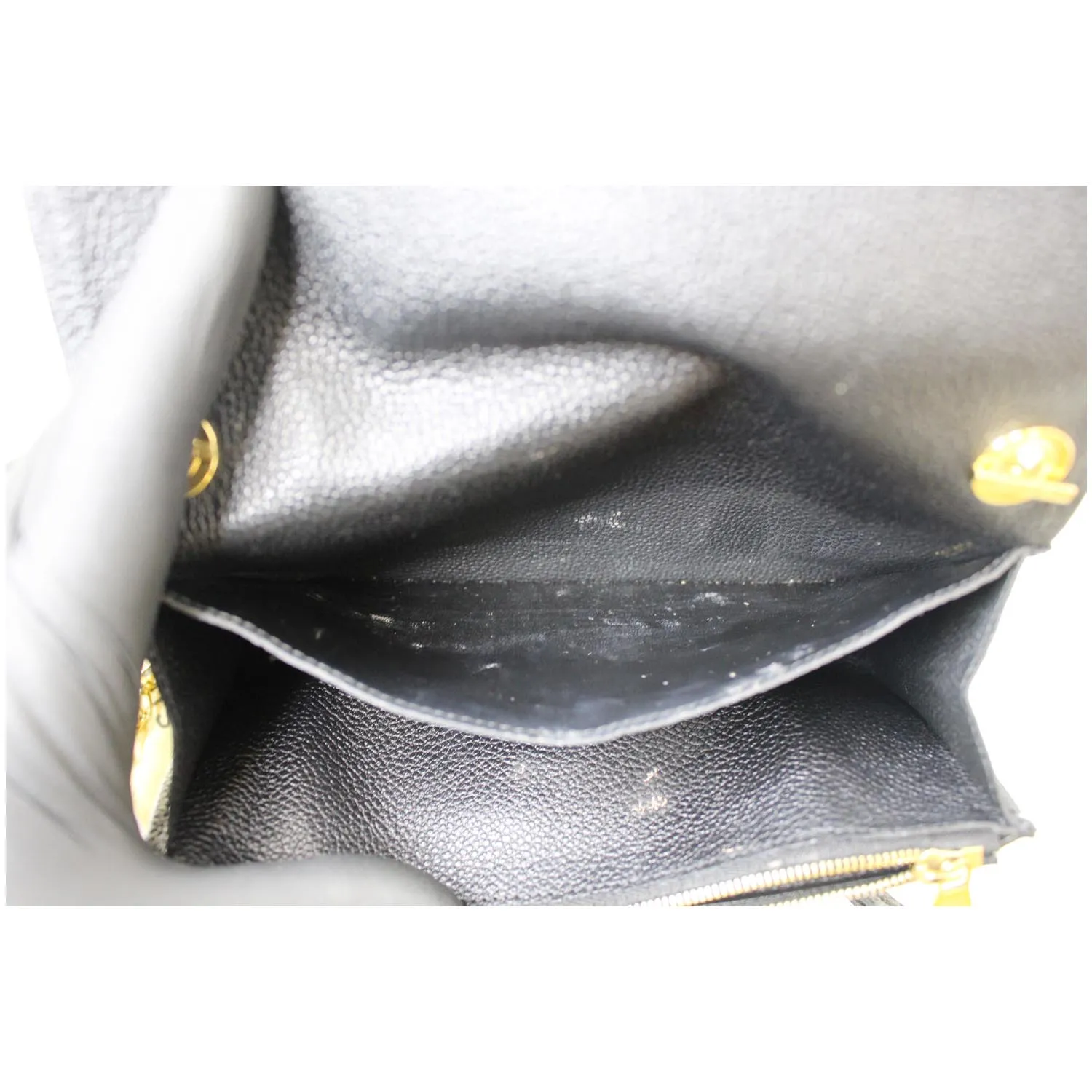 LOUIS VUITTON St Germain Pochette Empreinte Leather Shoulder Bag Black - 15% OFF