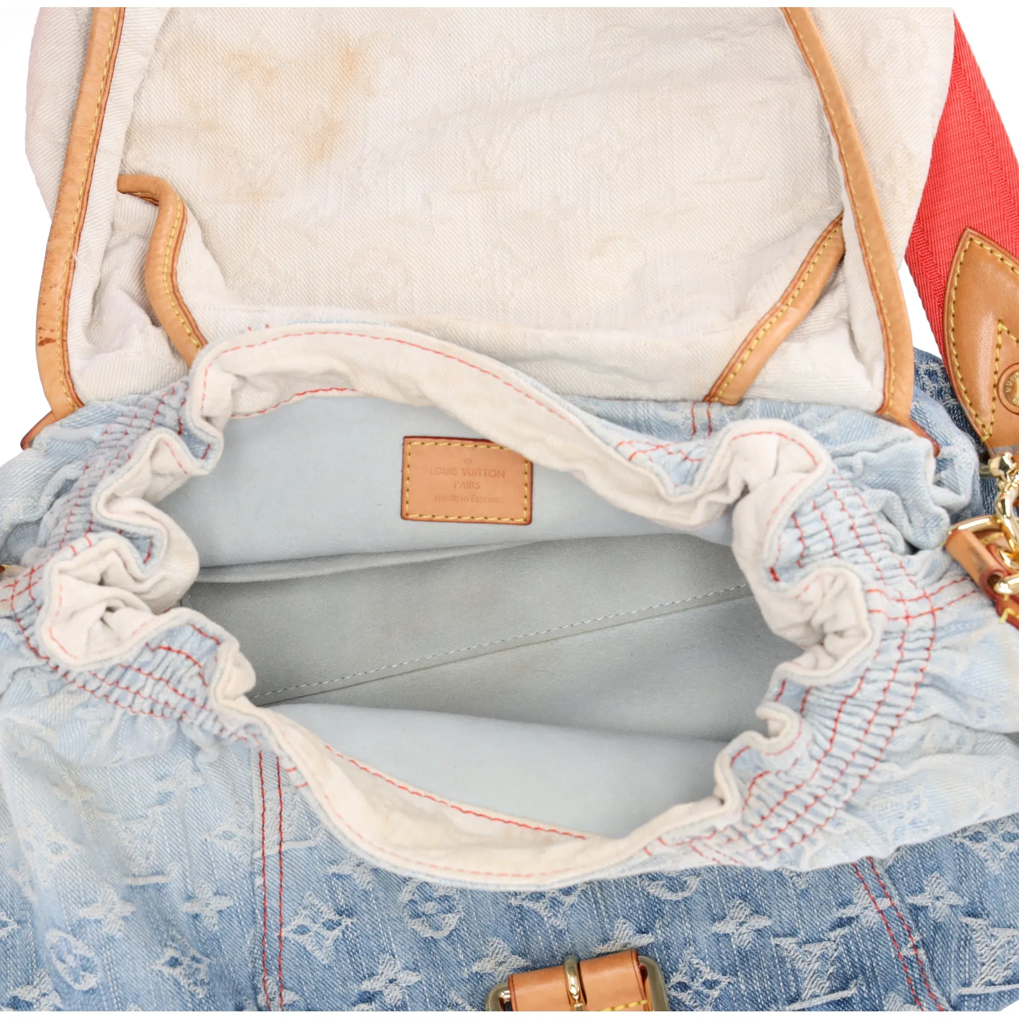 Louis Vuitton Sunshine Monogram Denim Shoulder Bag M93182 Blue Multi