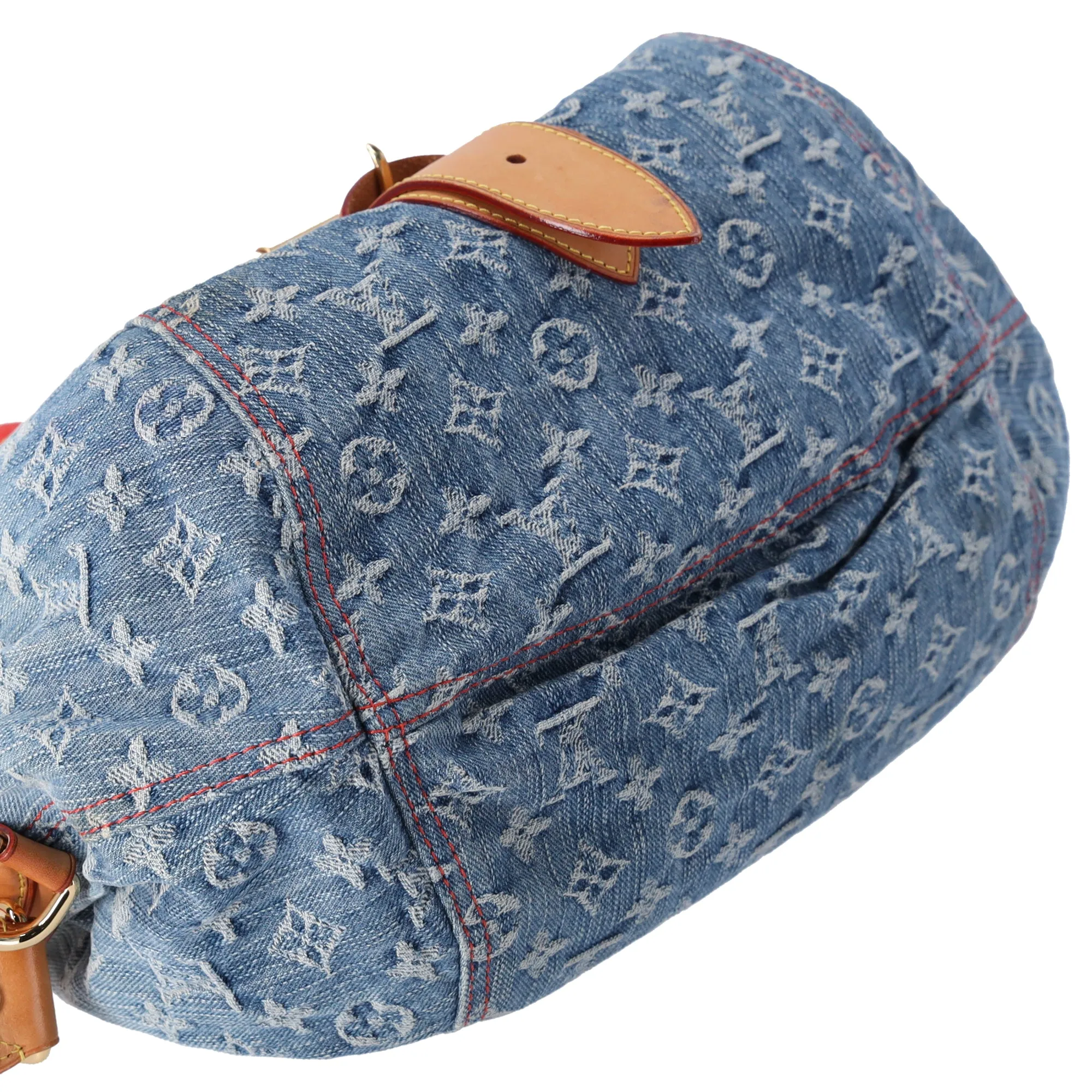 Louis Vuitton Sunshine Monogram Denim Shoulder Bag M93182 Blue Multi