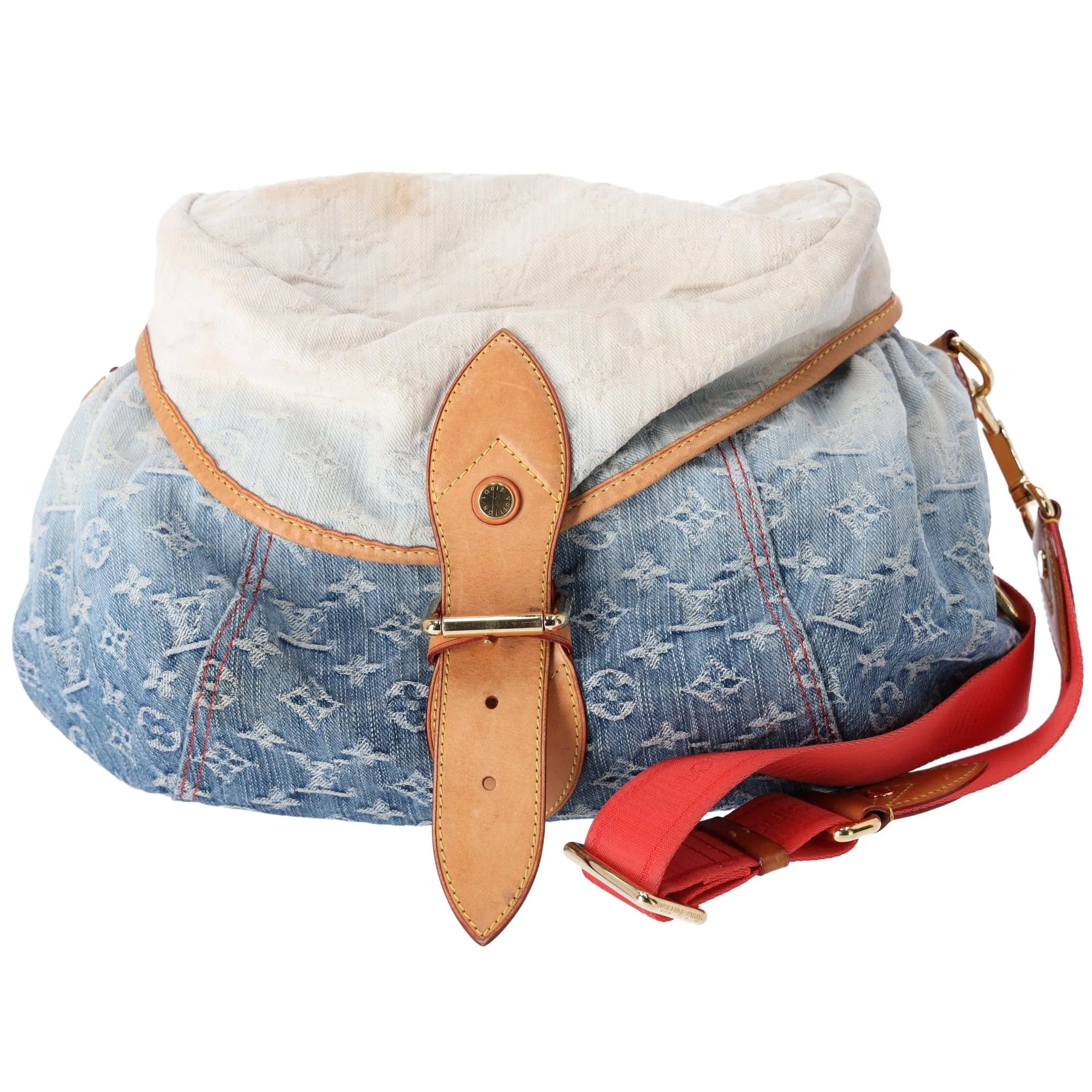 Louis Vuitton Sunshine Monogram Denim Shoulder Bag M93182 Blue Multi