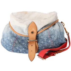 Louis Vuitton Sunshine Monogram Denim Shoulder Bag M93182 Blue Multi