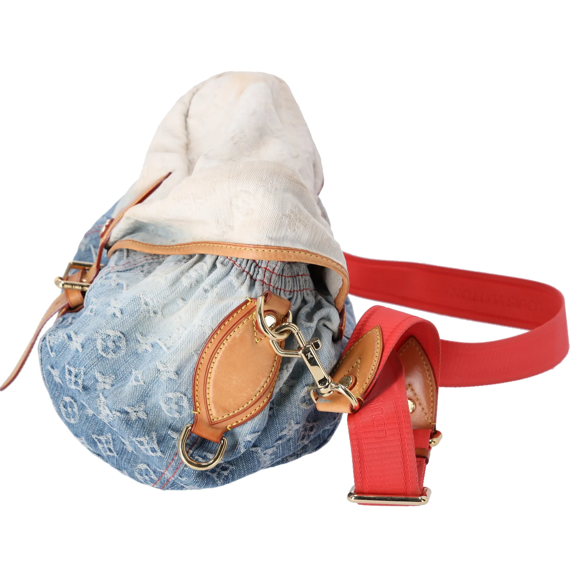 Louis Vuitton Sunshine Monogram Denim Shoulder Bag M93182 Blue Multi