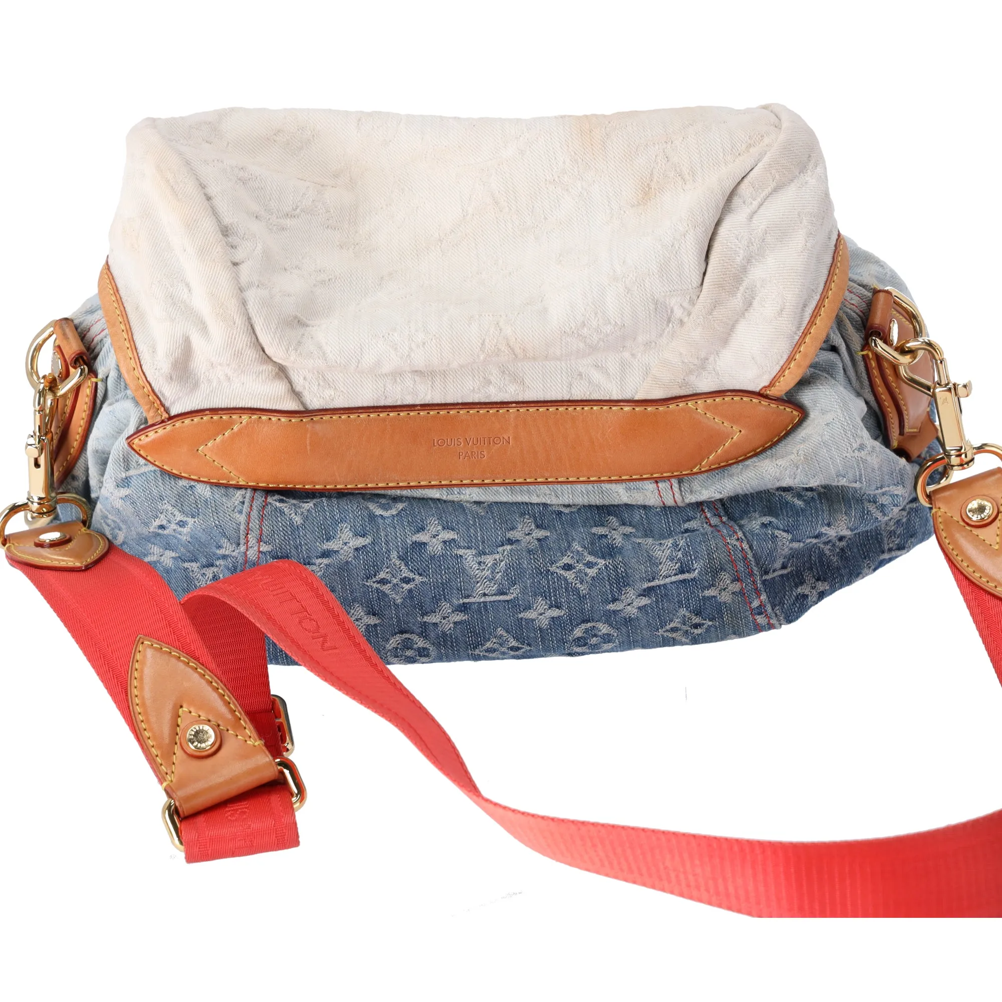 Louis Vuitton Sunshine Monogram Denim Shoulder Bag M93182 Blue Multi