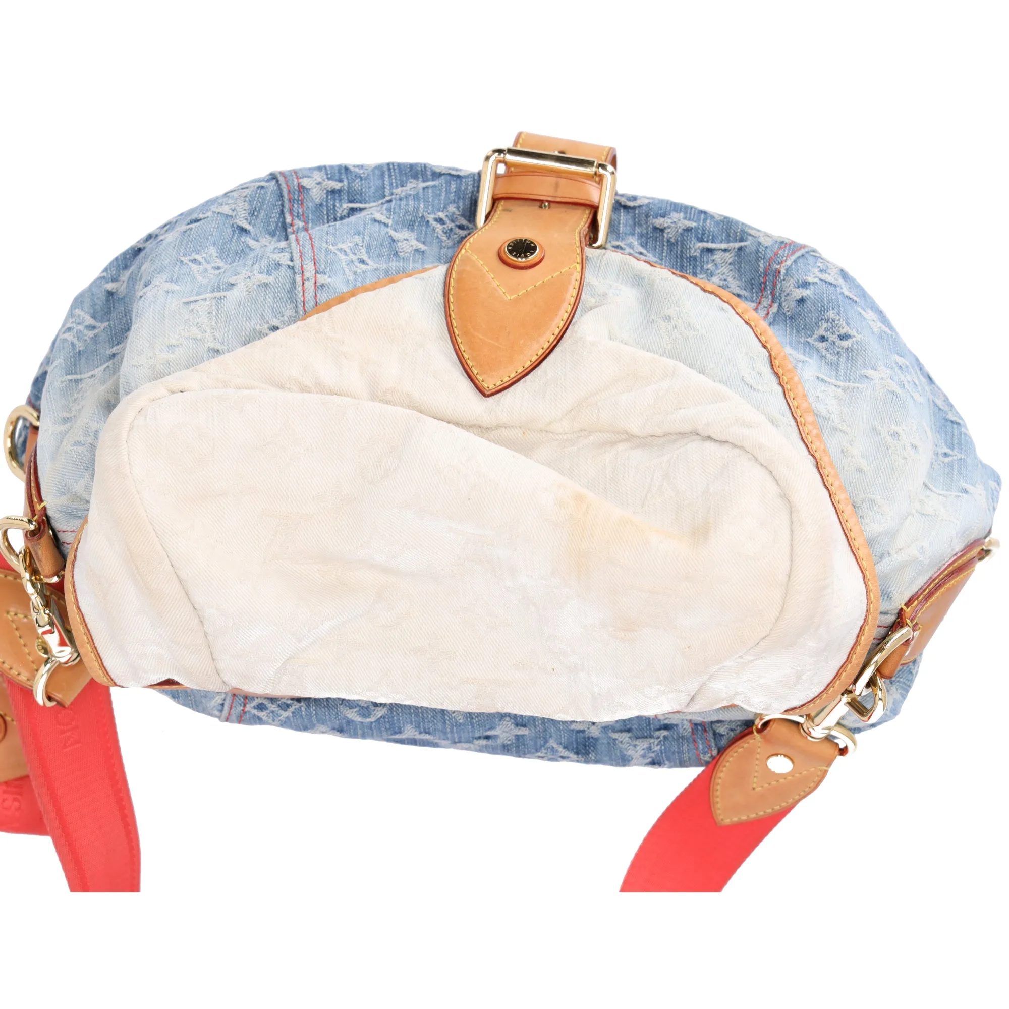 Louis Vuitton Sunshine Monogram Denim Shoulder Bag M93182 Blue Multi