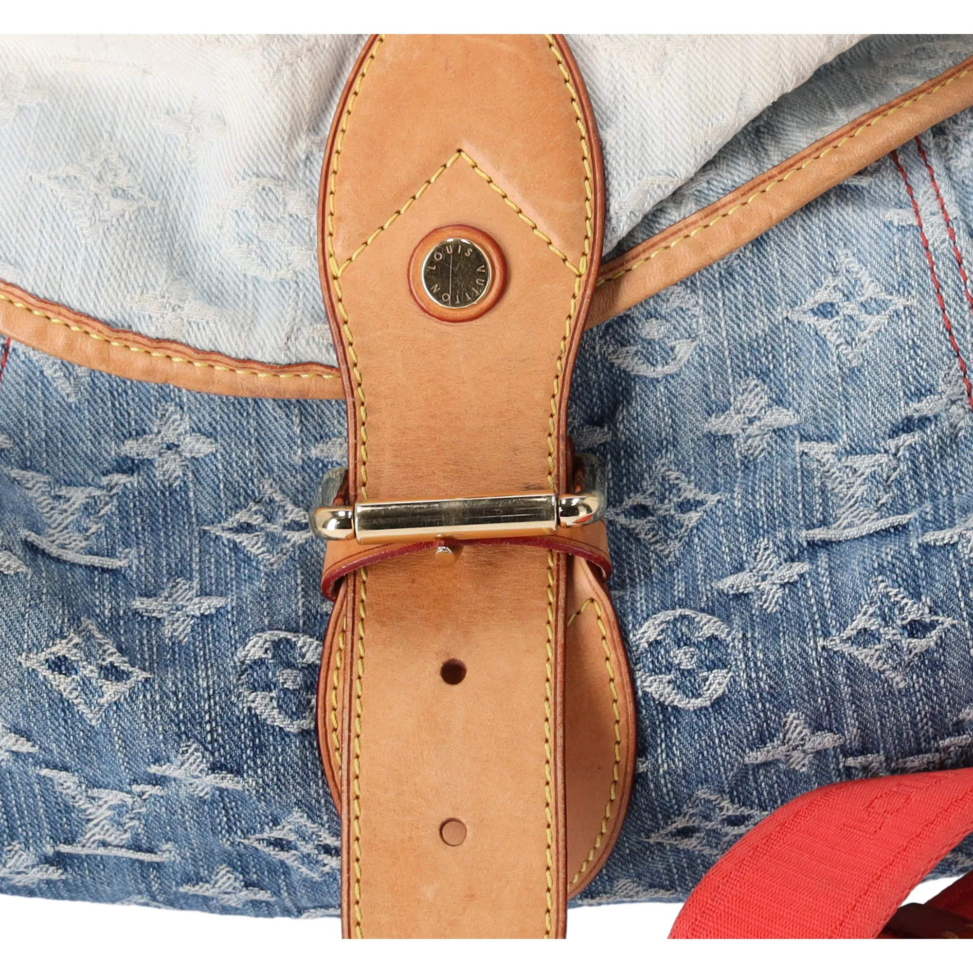 Louis Vuitton Sunshine Monogram Denim Shoulder Bag M93182 Blue Multi