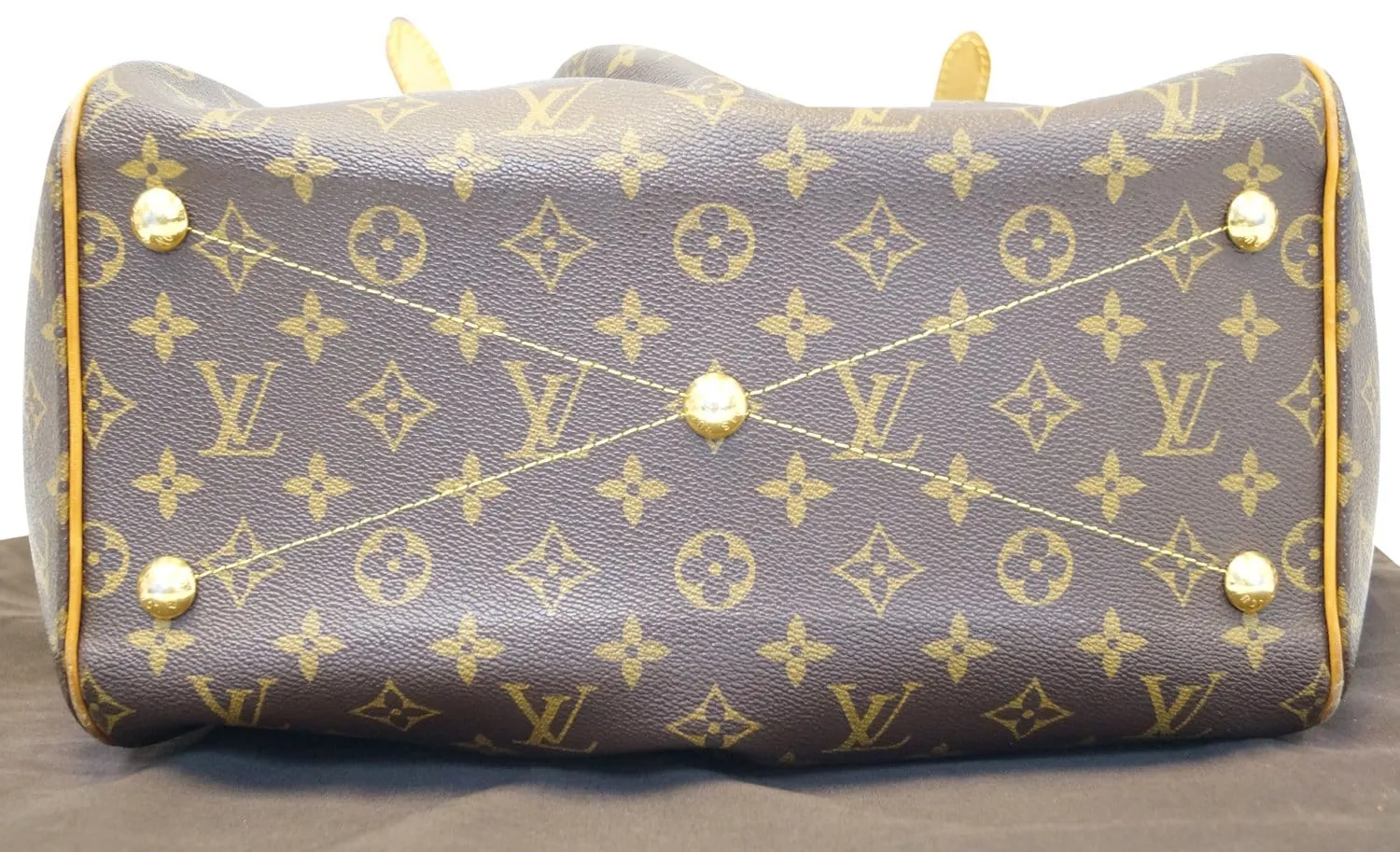 LOUIS VUITTON Tivoli GM Monogram Canvas Shoulder Bag Brown