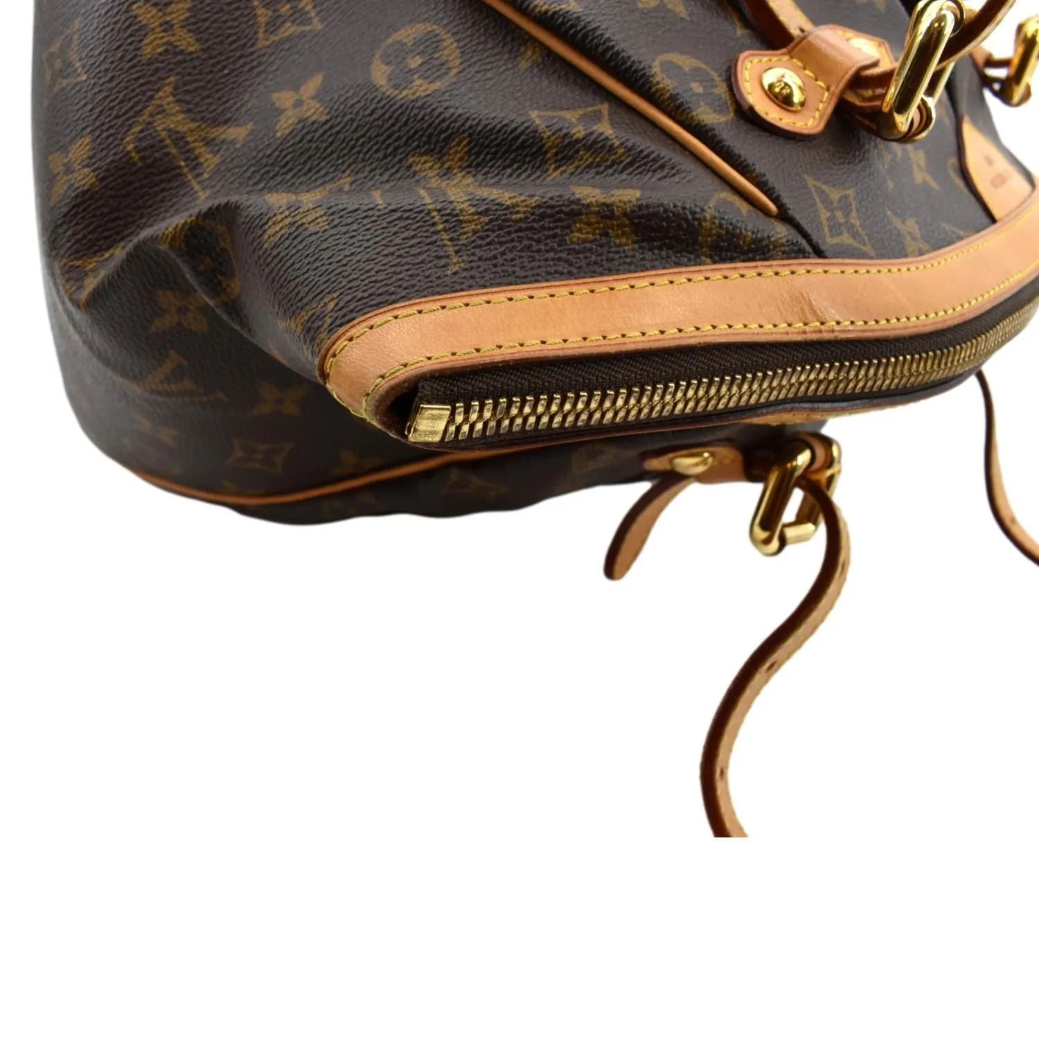 LOUIS VUITTON Tivoli GM Monogram Canvas Shoulder Bag Brown