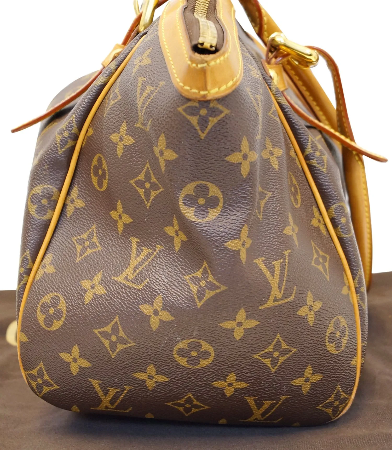 LOUIS VUITTON Tivoli GM Monogram Canvas Shoulder Bag Brown