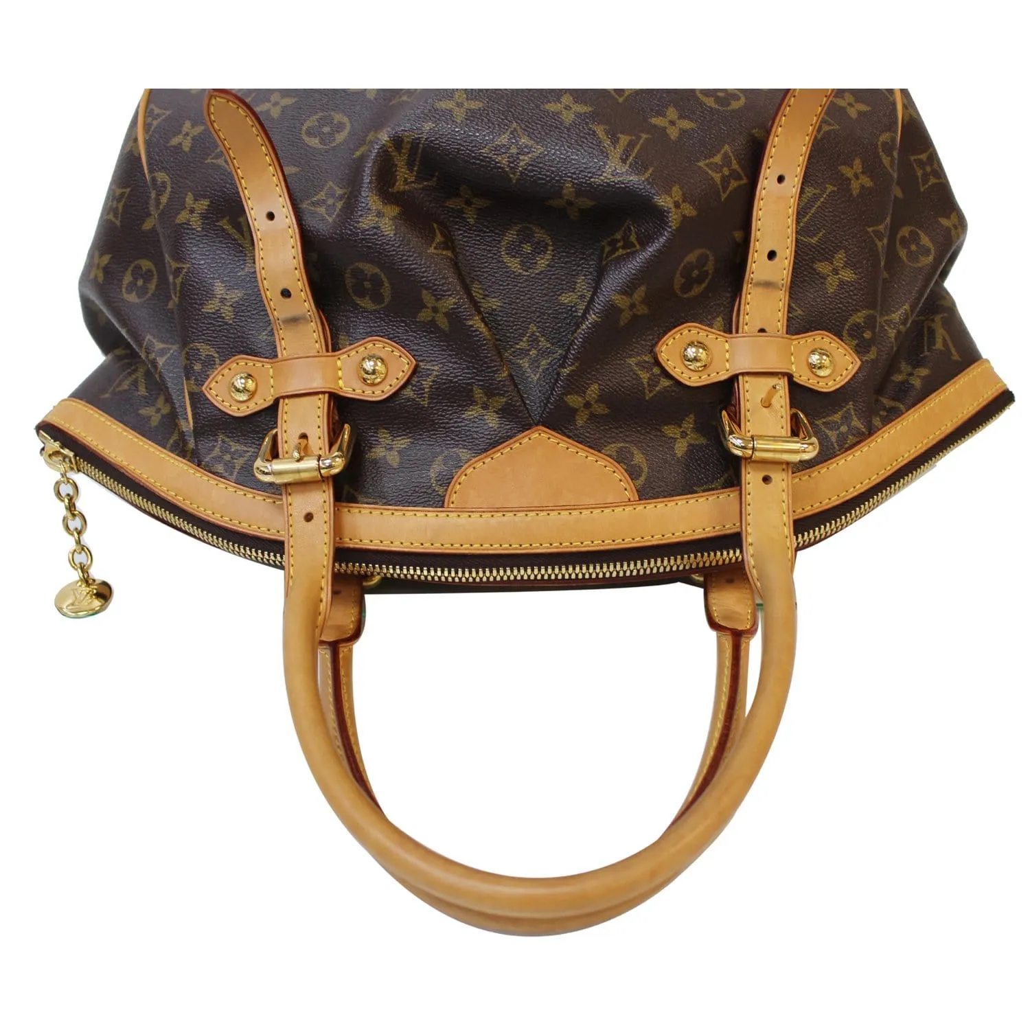 LOUIS VUITTON Tivoli GM Monogram Canvas Shoulder Bag Brown