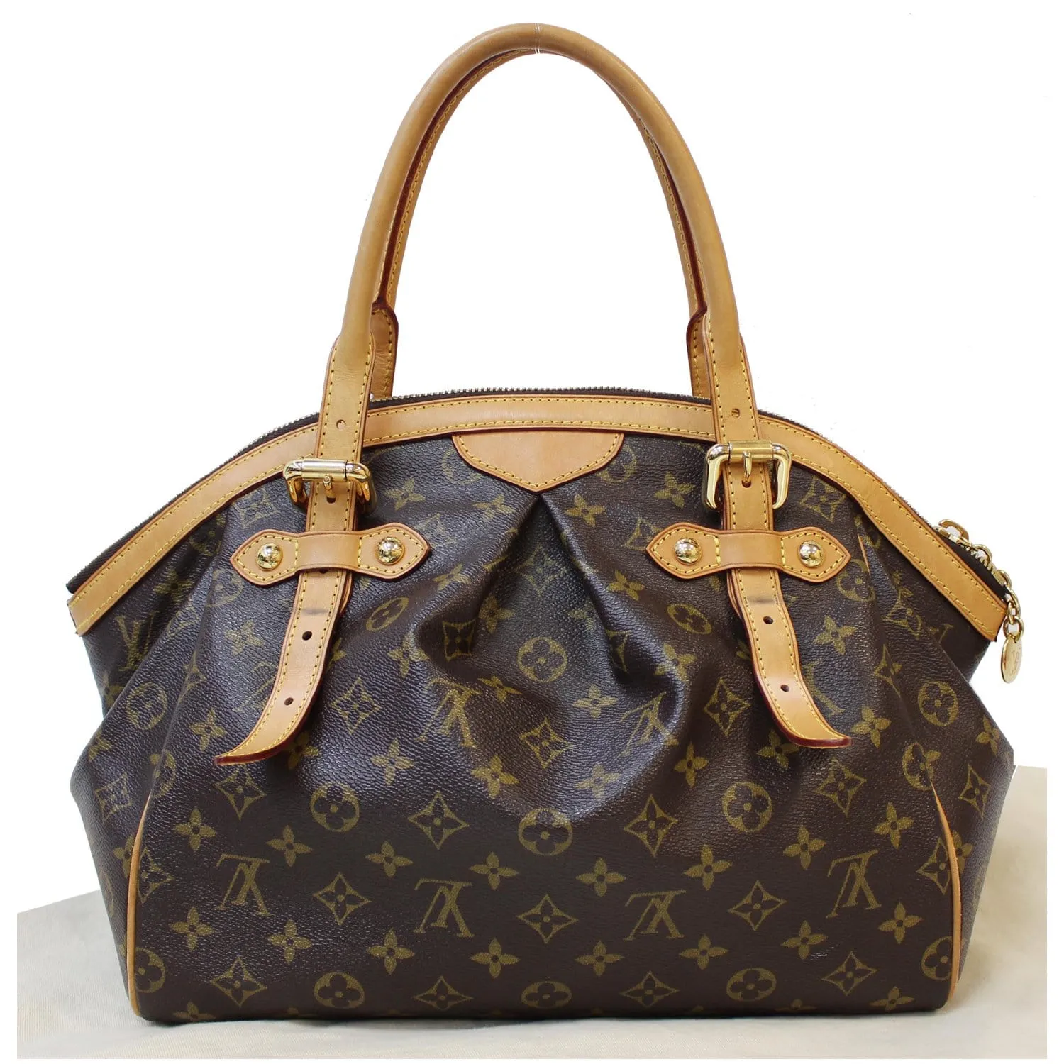 LOUIS VUITTON Tivoli GM Monogram Canvas Shoulder Bag Brown