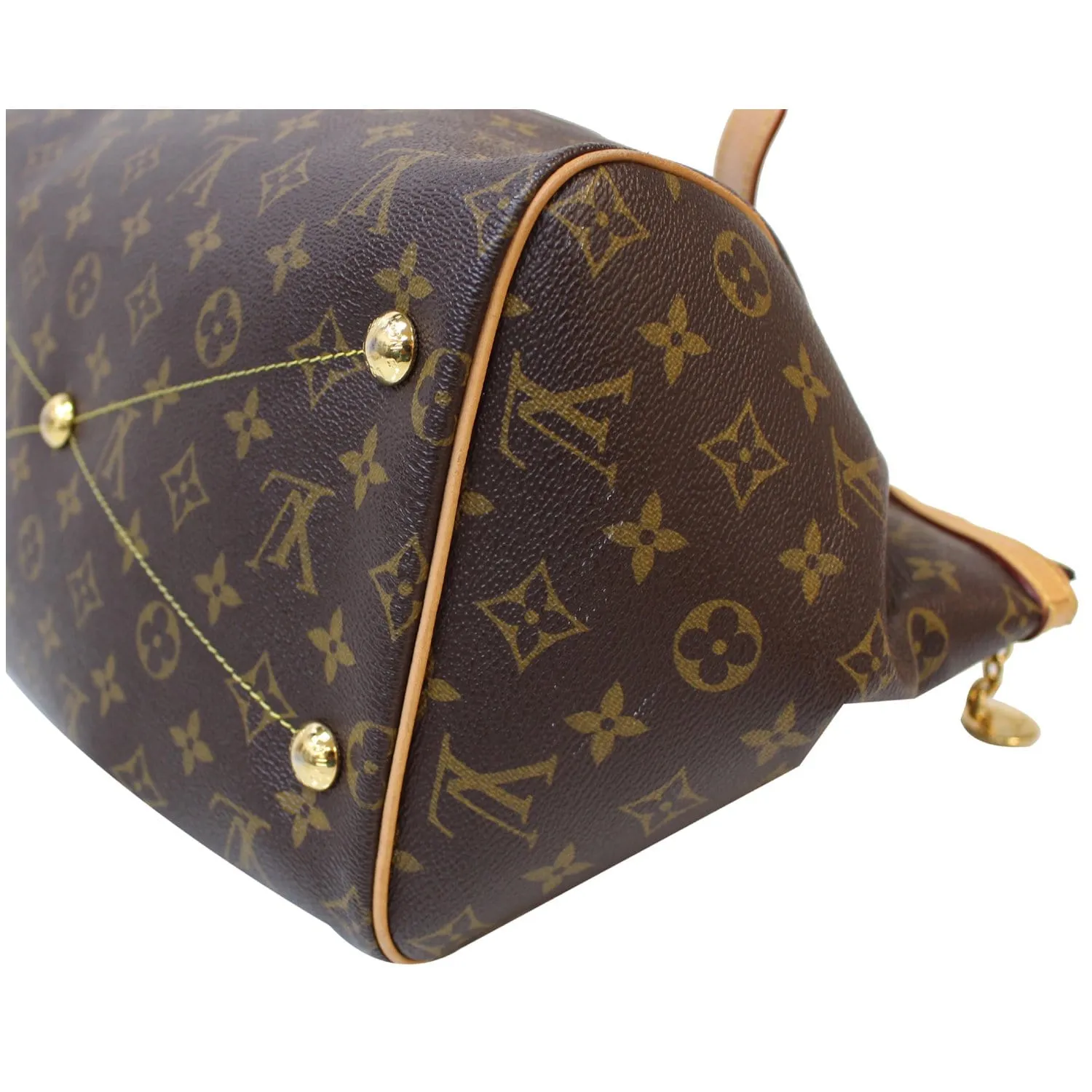 LOUIS VUITTON Tivoli GM Monogram Canvas Shoulder Bag Brown