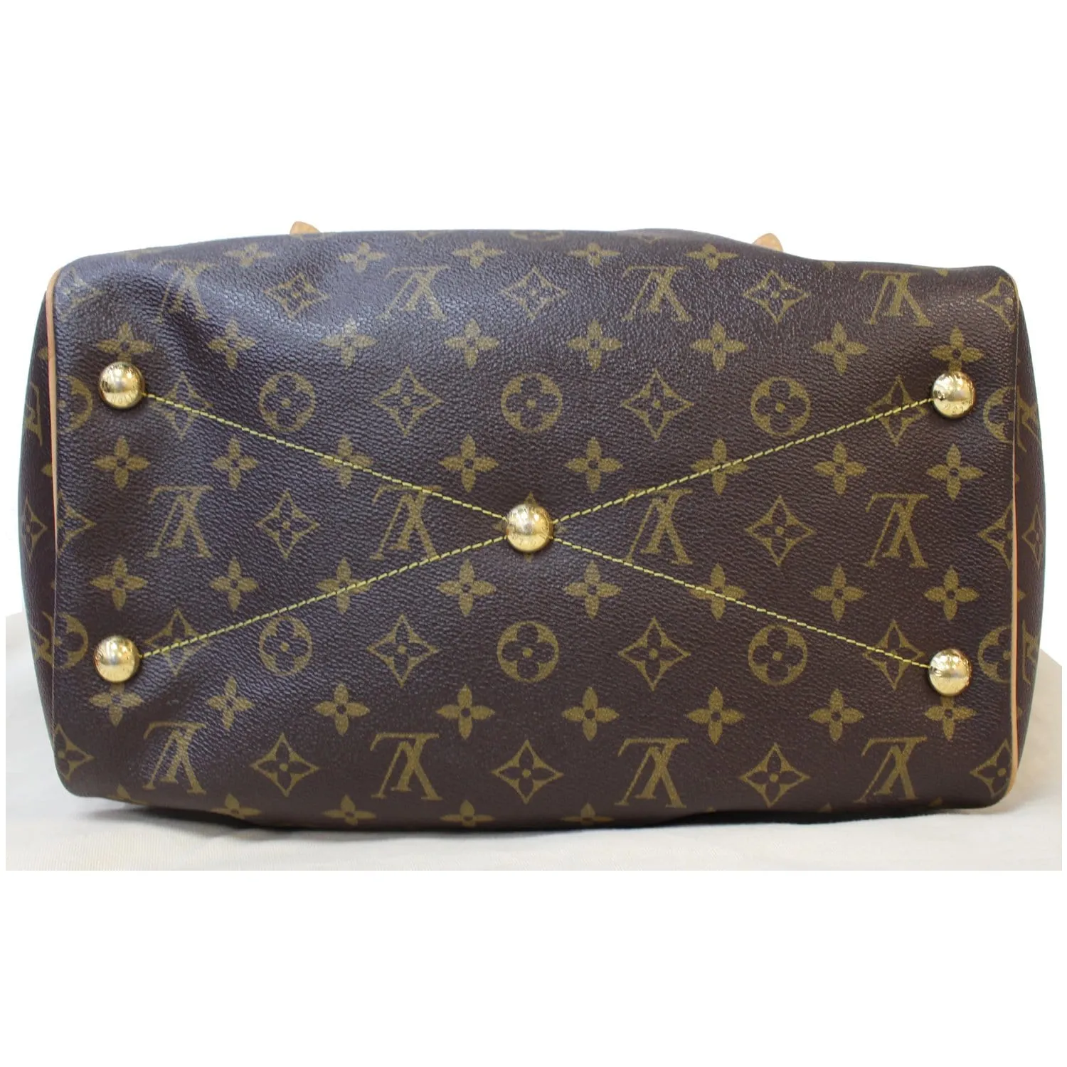 LOUIS VUITTON Tivoli GM Monogram Canvas Shoulder Bag Brown