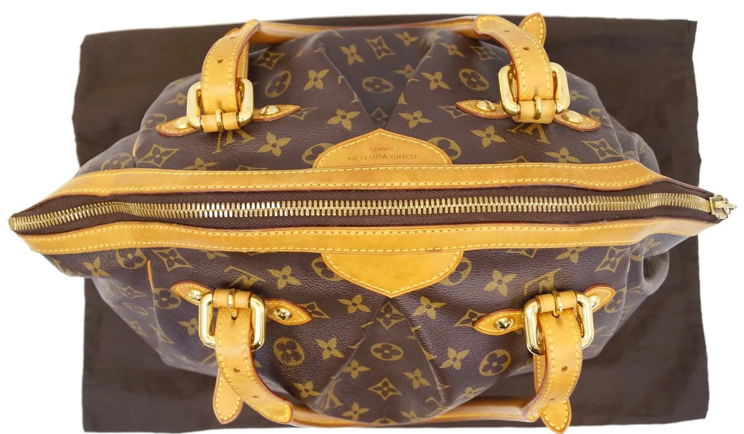 LOUIS VUITTON Tivoli GM Monogram Canvas Shoulder Bag Brown