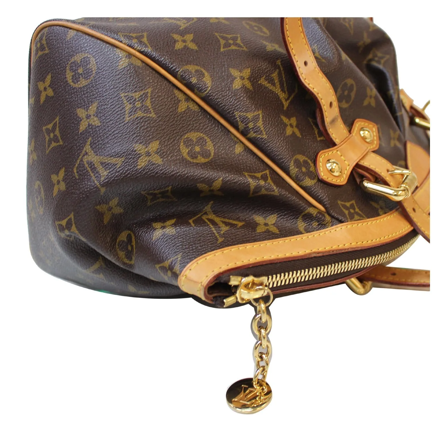 LOUIS VUITTON Tivoli GM Monogram Canvas Shoulder Bag Brown