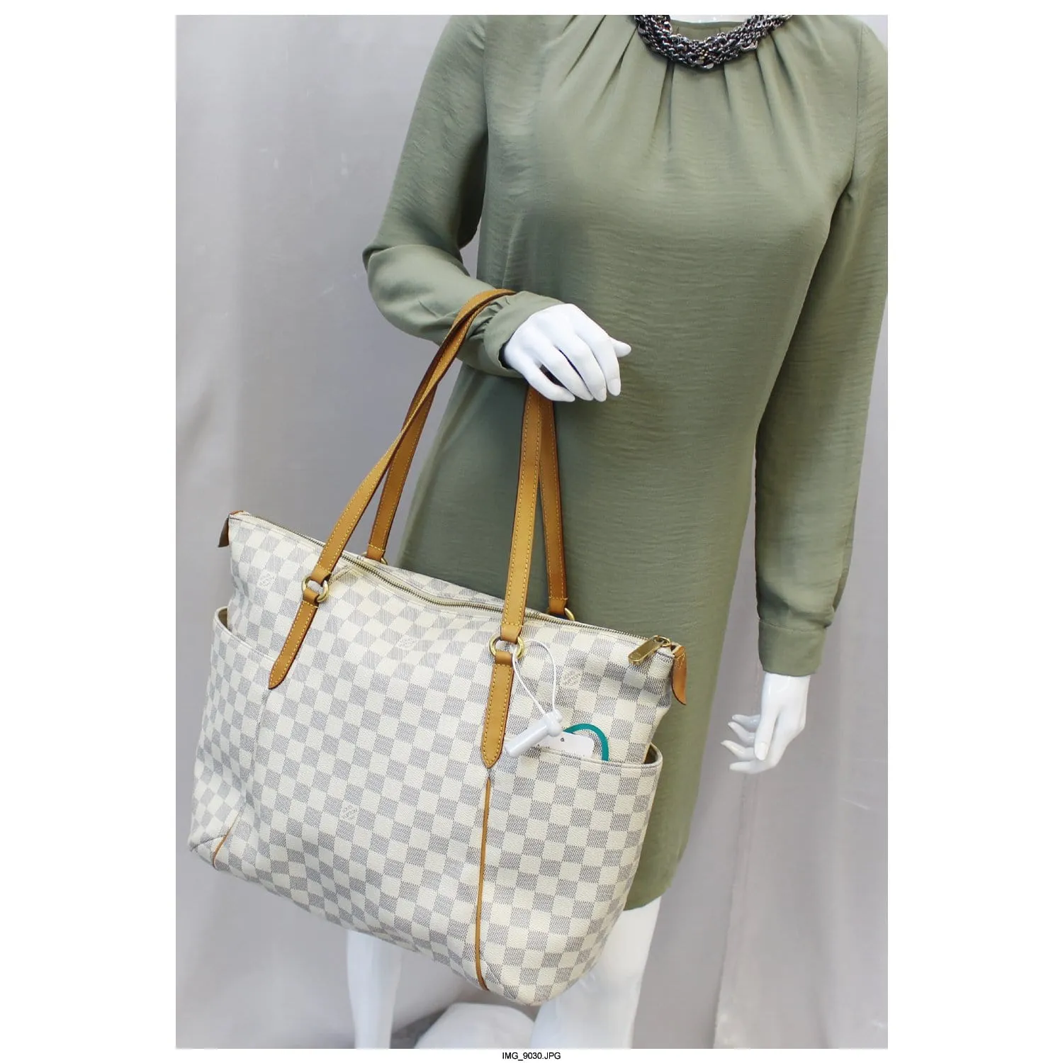 LOUIS VUITTON Totally GM Damier Azur Tote Shoulder Bag