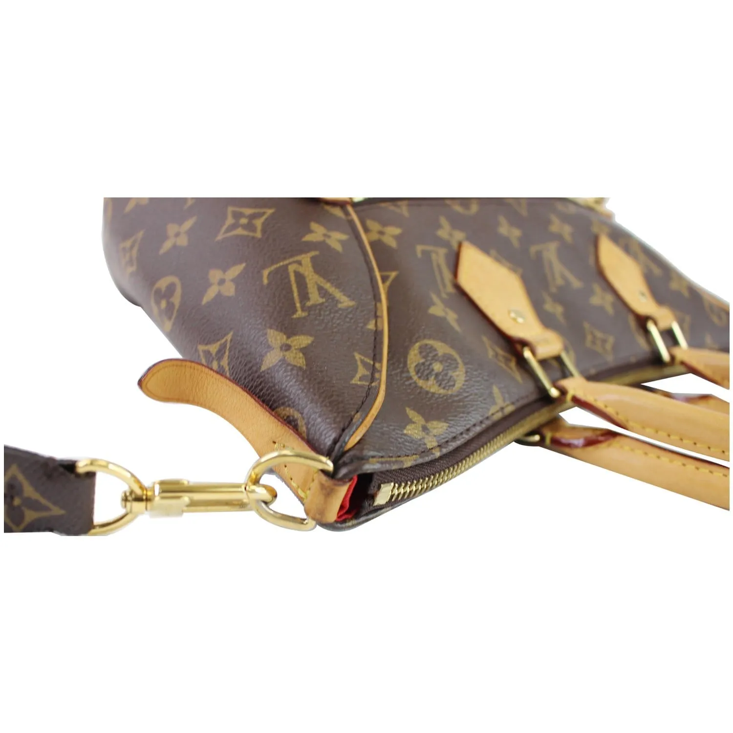 LOUIS VUITTON Tournelle PM Monogram Canvas Shoulder Handbag Brown