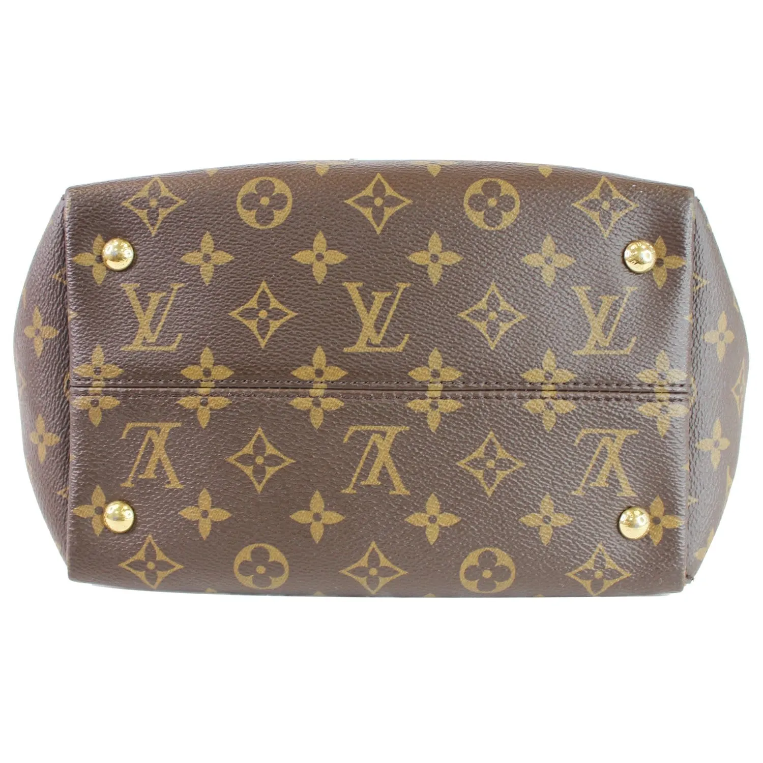 LOUIS VUITTON Tournelle PM Monogram Canvas Shoulder Handbag Brown