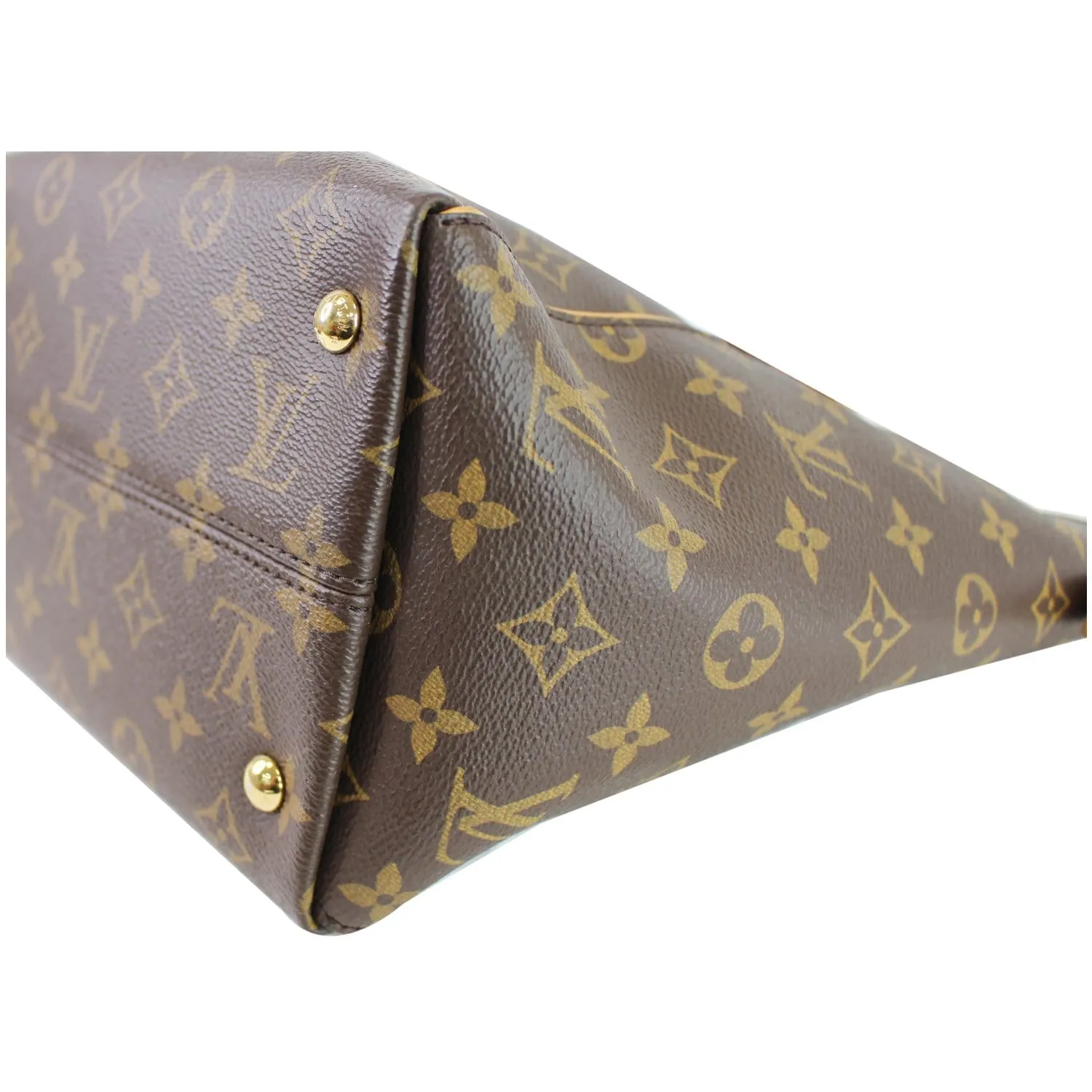 LOUIS VUITTON Tournelle PM Monogram Canvas Shoulder Handbag Brown