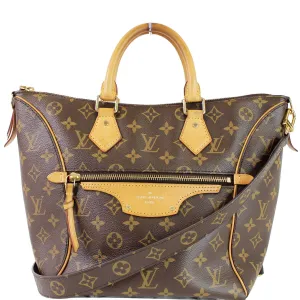 LOUIS VUITTON Tournelle PM Monogram Canvas Shoulder Handbag Brown