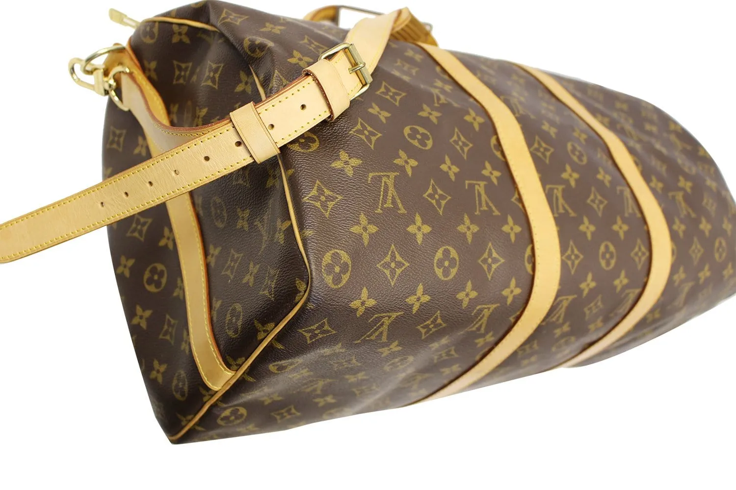 LOUIS VUITTON Travel Bag Monogram Keepall 50 Bandouliere Used