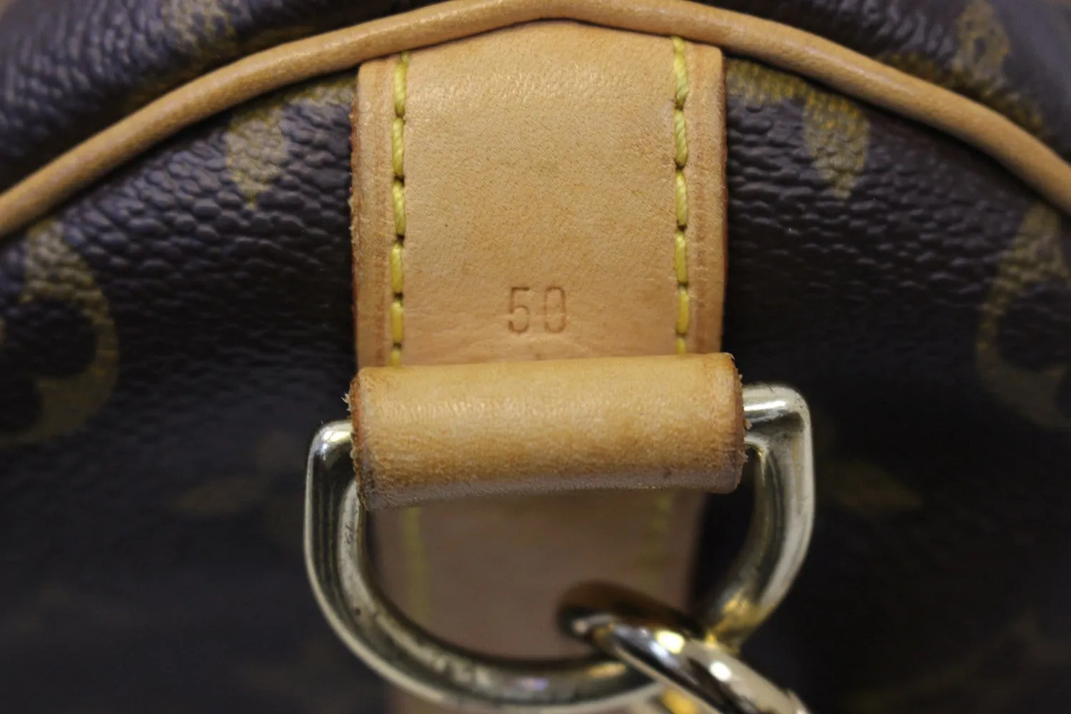 LOUIS VUITTON Travel Bag Monogram Keepall 50 Bandouliere Used