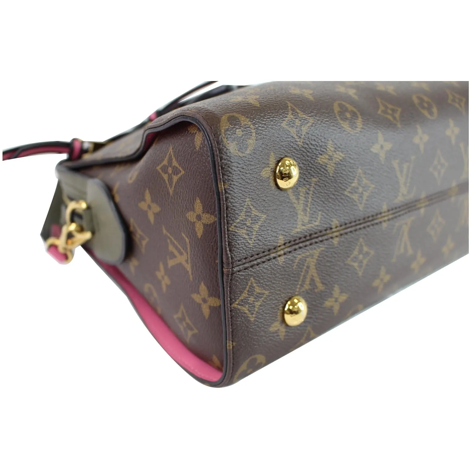 LOUIS VUITTON Tuileries Monogram Canvas Tote Shoulder Bag Brown