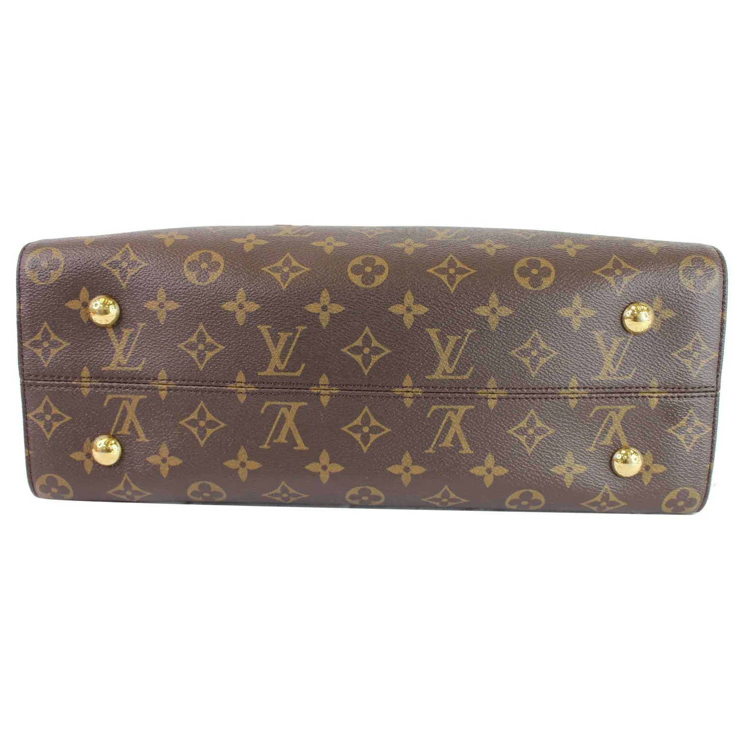 LOUIS VUITTON Tuileries Monogram Canvas Tote Shoulder Bag Brown