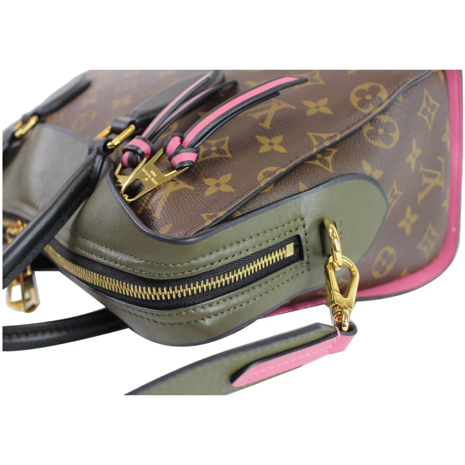 LOUIS VUITTON Tuileries Monogram Canvas Tote Shoulder Bag Brown