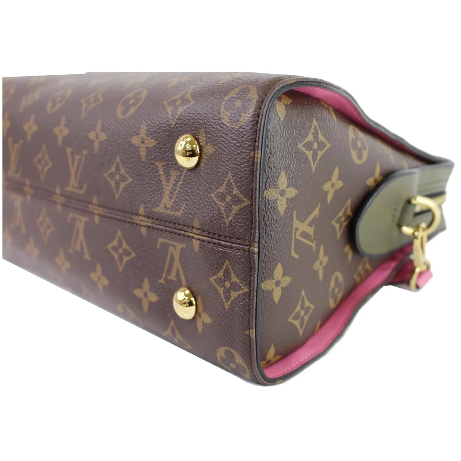 LOUIS VUITTON Tuileries Monogram Canvas Tote Shoulder Bag Brown