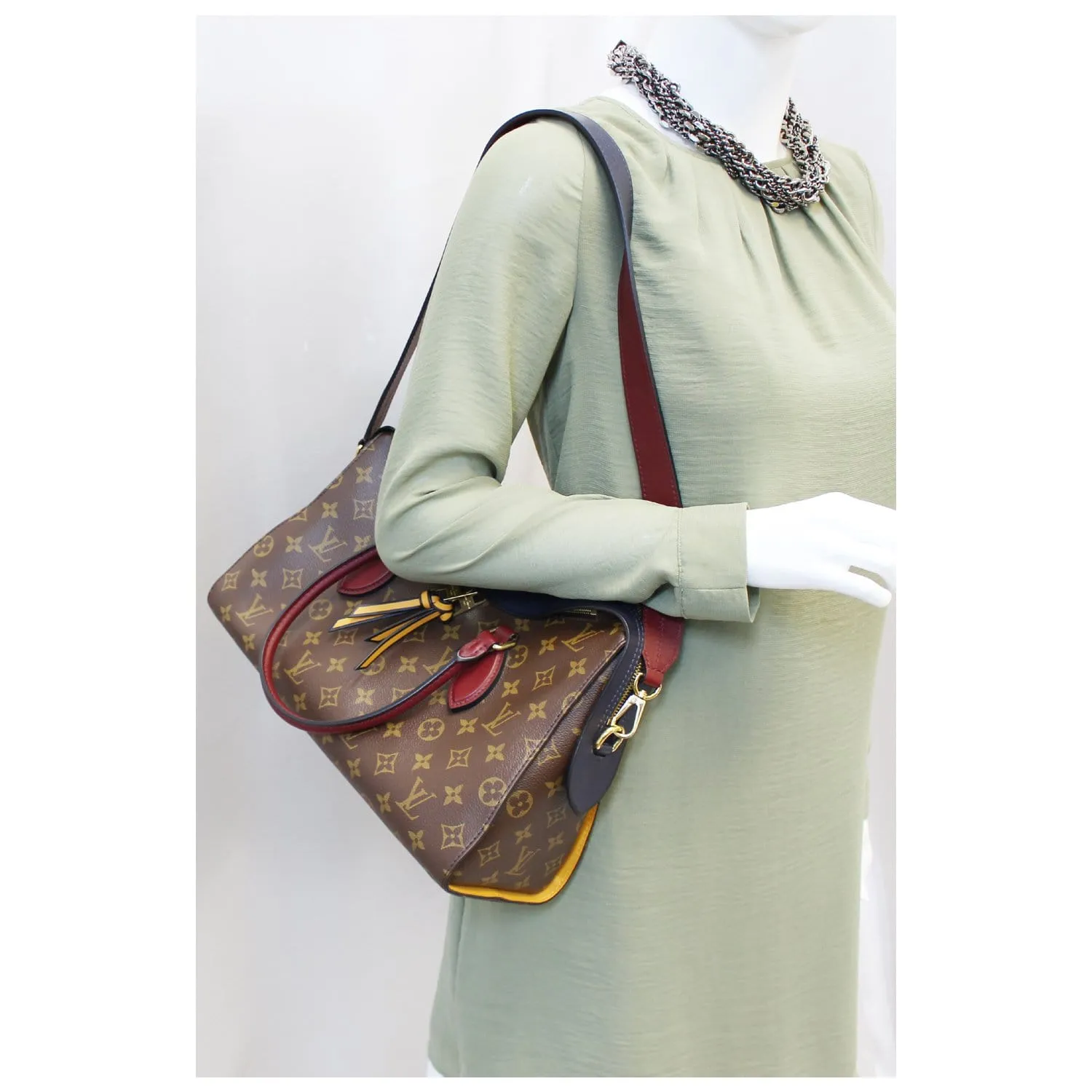 LOUIS VUITTON Tuileries Monogram Canvas Tote Shoulder Bag